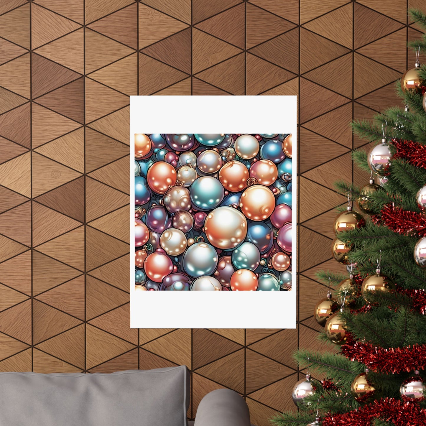 Glossy Orb Marble Abstract Gift Art Poster