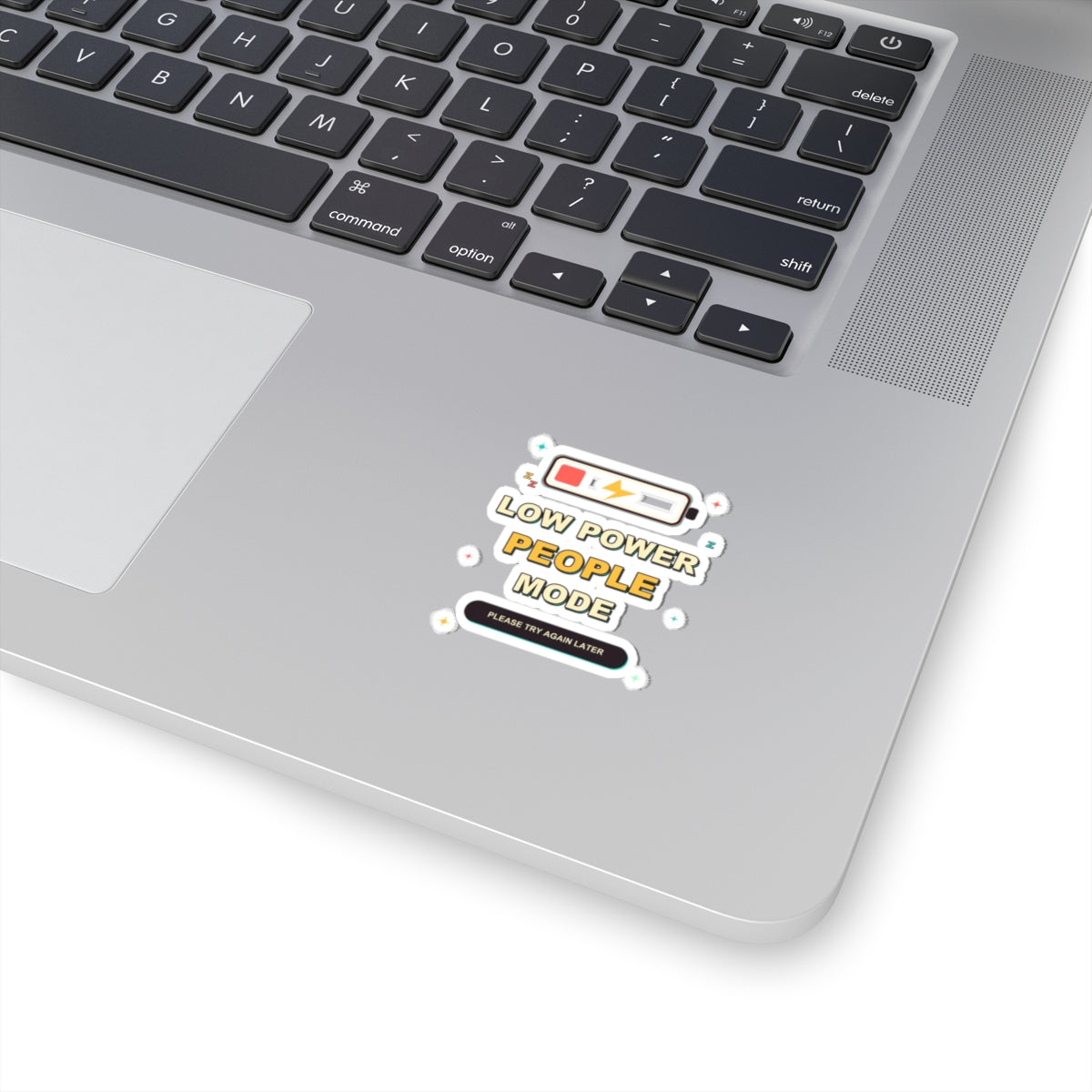 Low Power People Mode Funny Introvert Social Battery Sticker