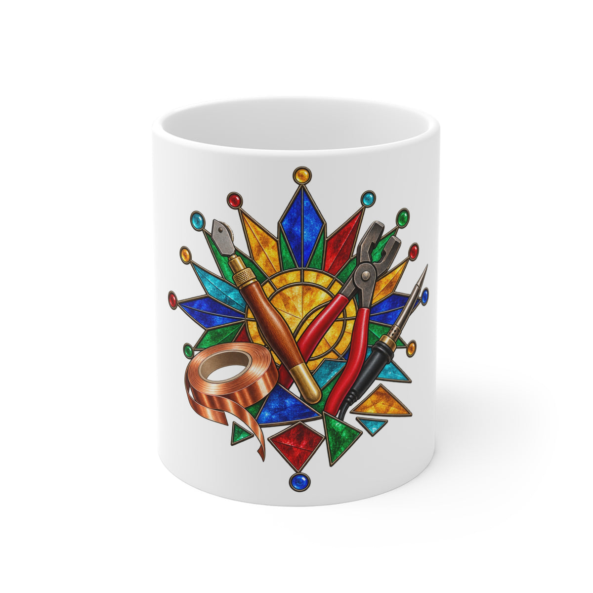 Stained Glass Workshop Tools Mug