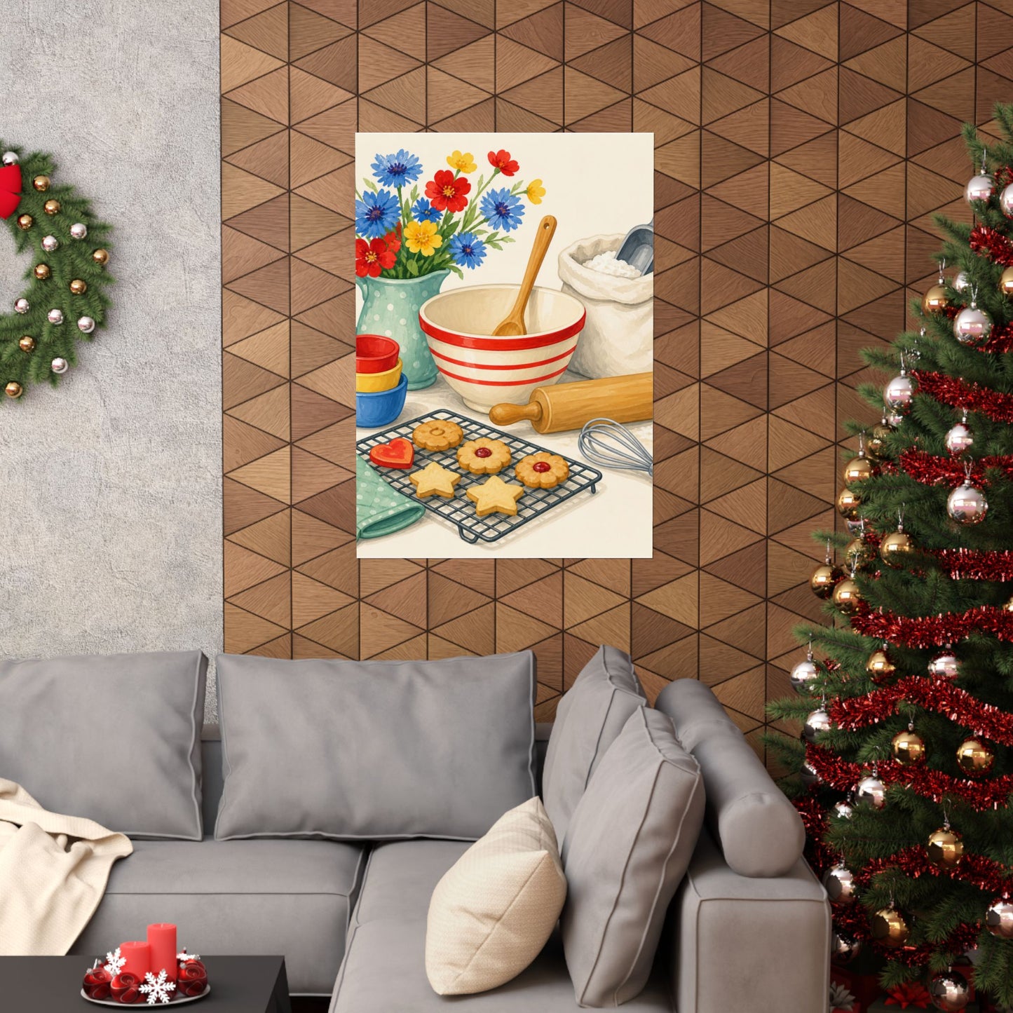 Cheerful Home Baking Hobby Poster
