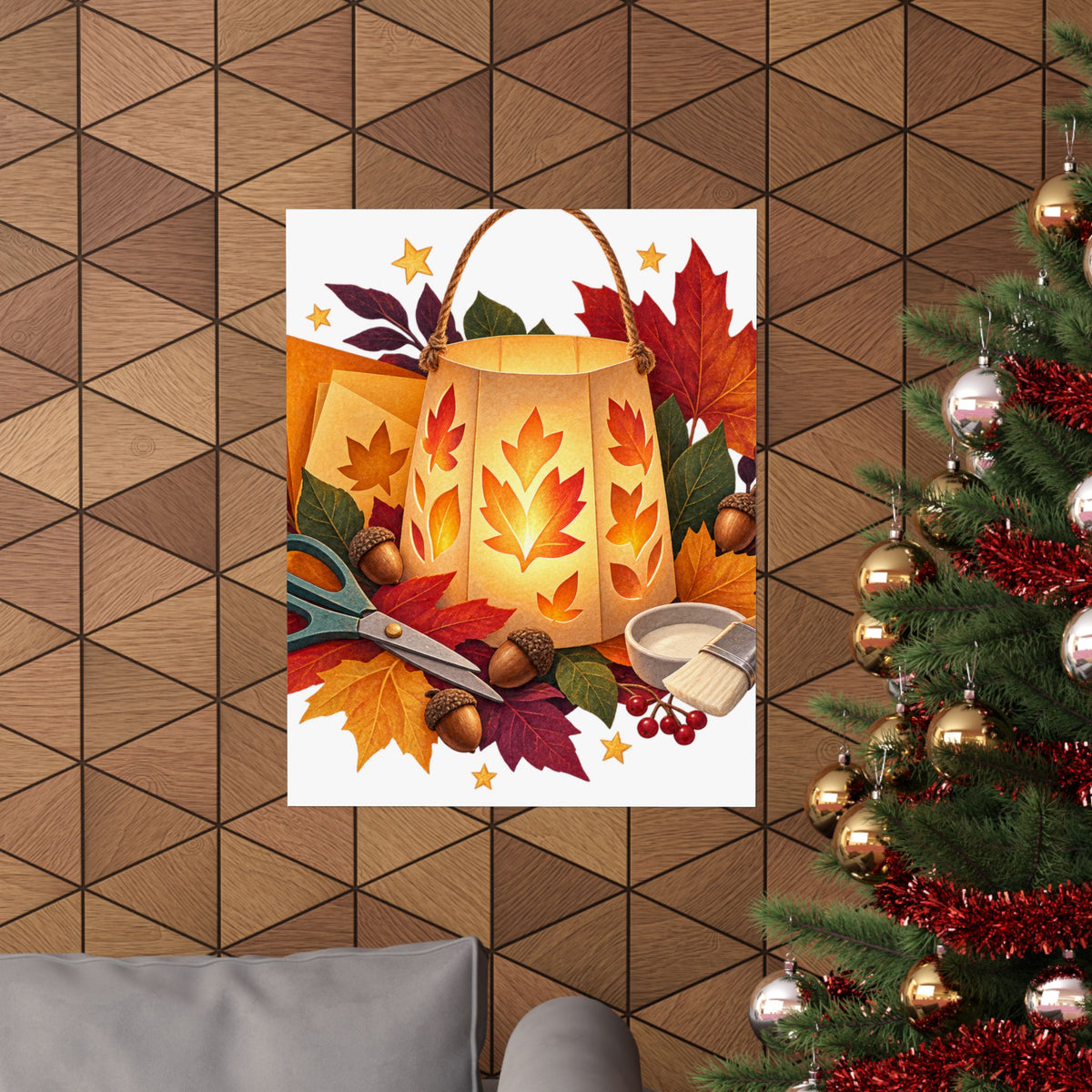 Autumn Lantern Making Workshop Poster