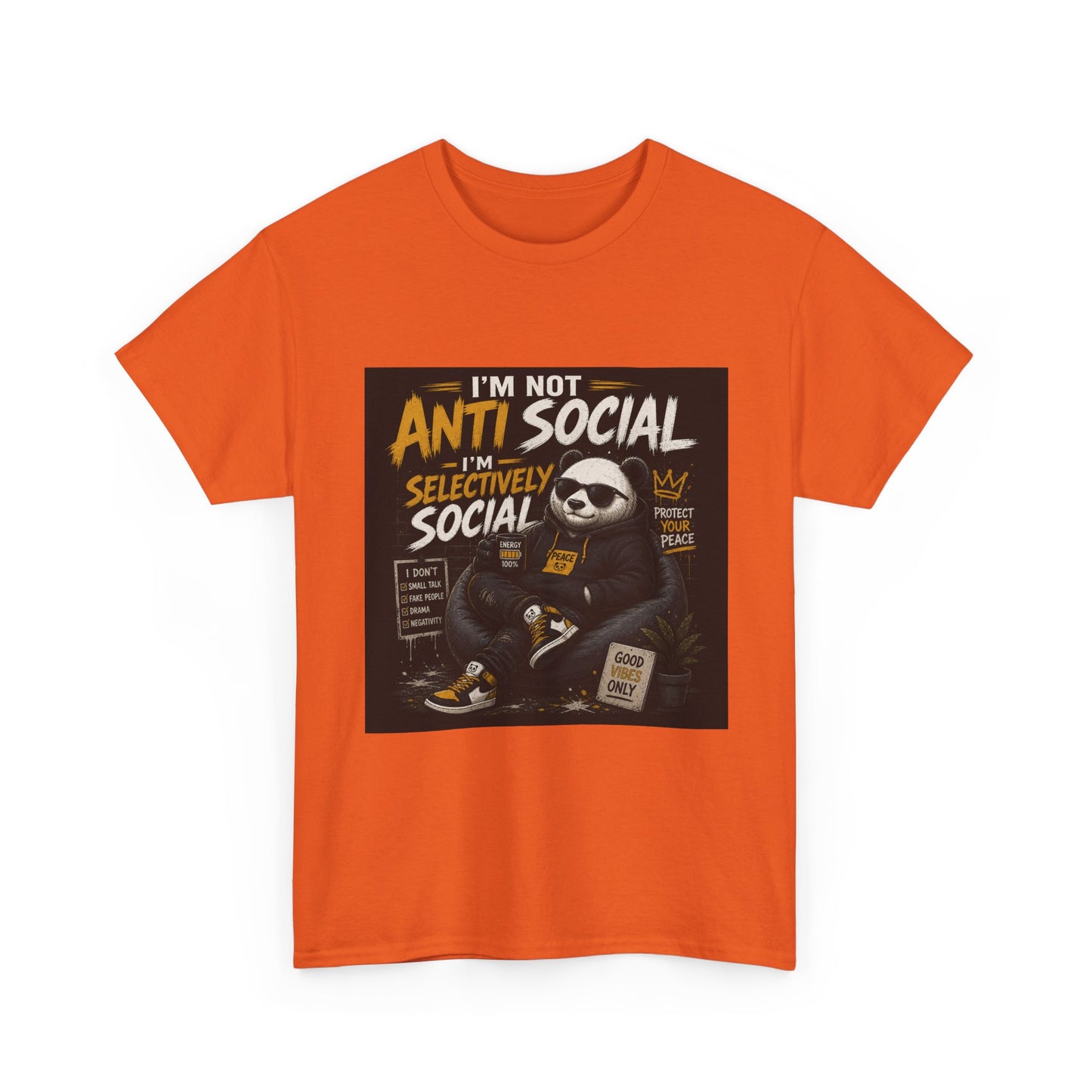 I’m Not Anti Social I’m Selectively Social sloth design Tee | funny introvert shirt