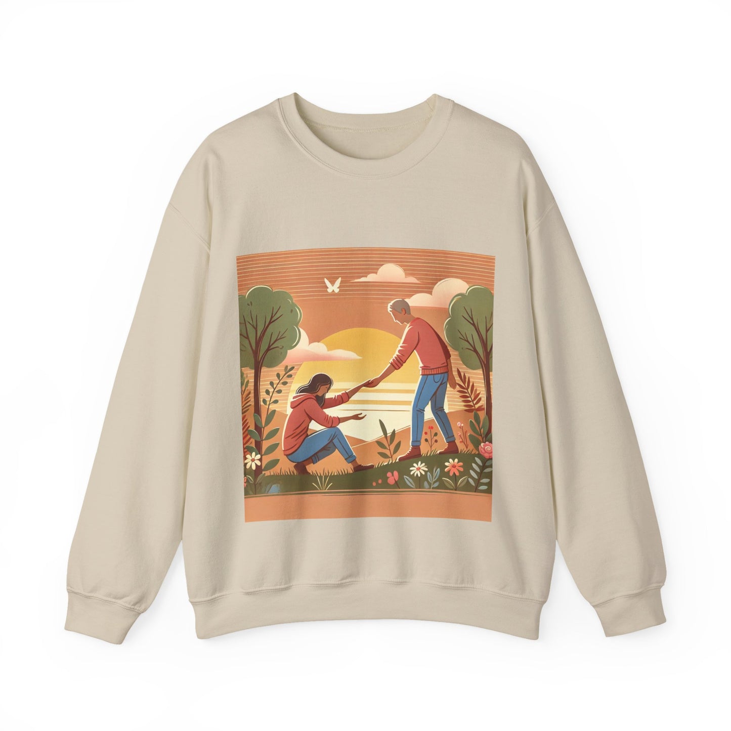 Helping Hands Sunset Garden Sweatshirt