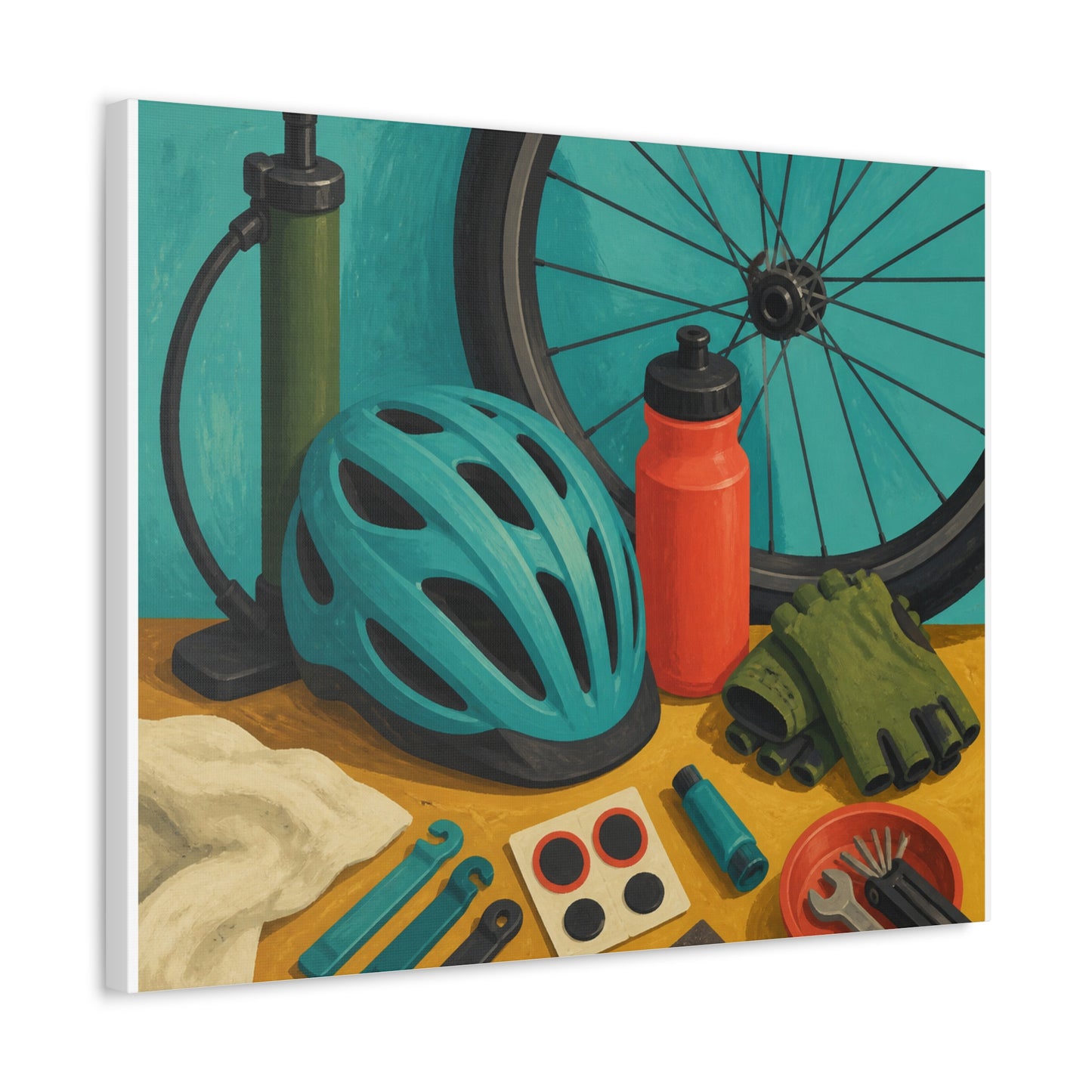 Everyday Bicycle Workshop Art Canvas Art