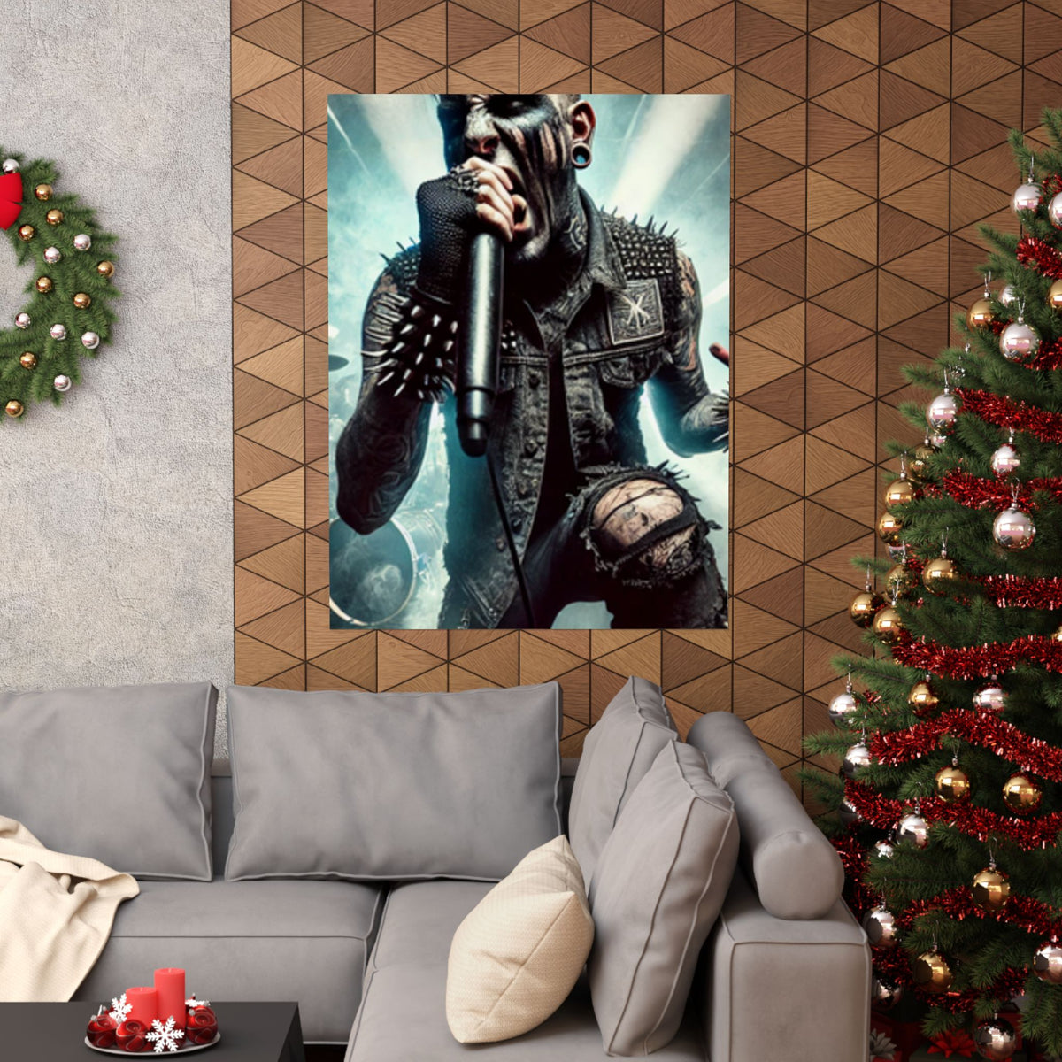 Punk Rock Vocalist Stage Energy Music Room Poster