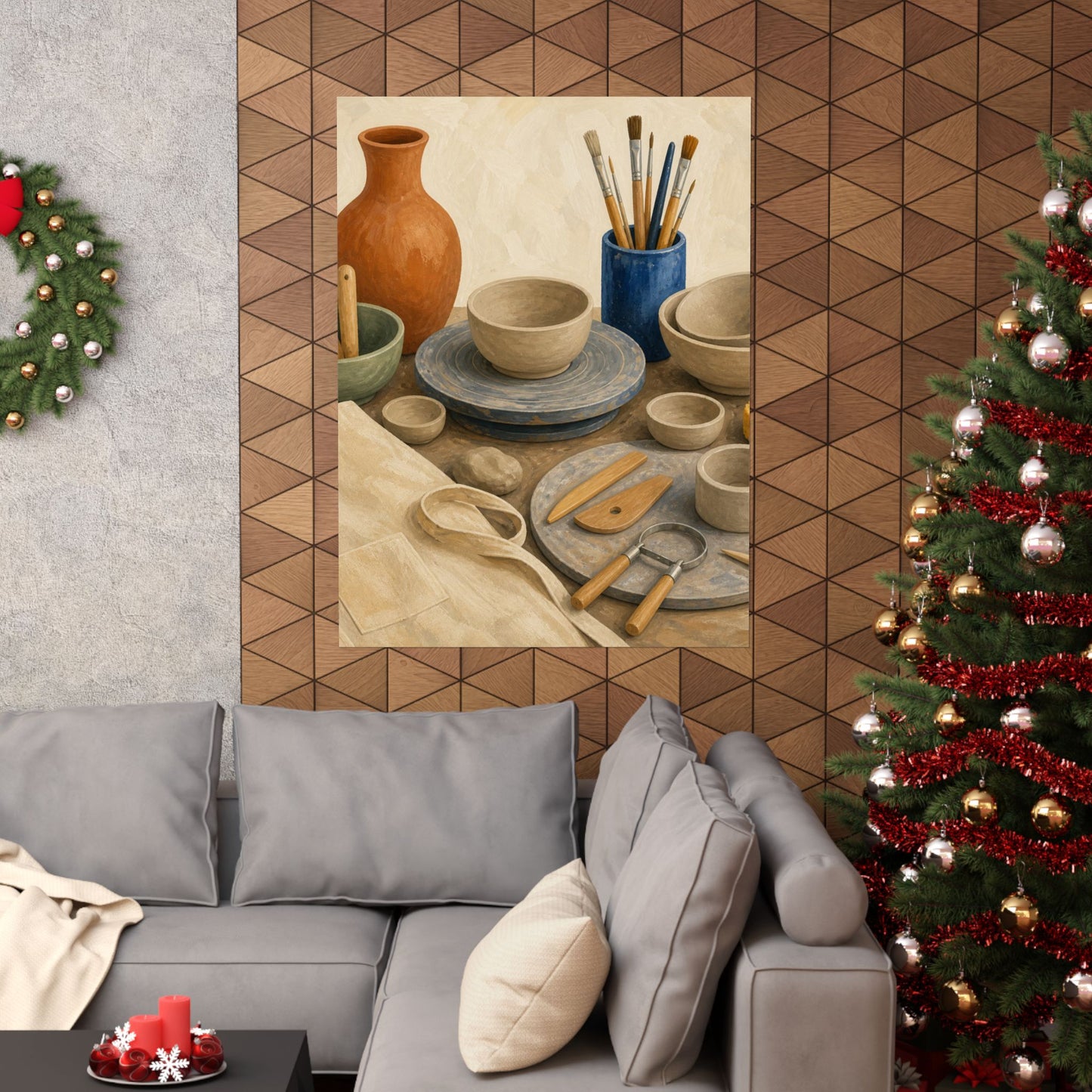 Colorful Pottery Studio Hobby Poster