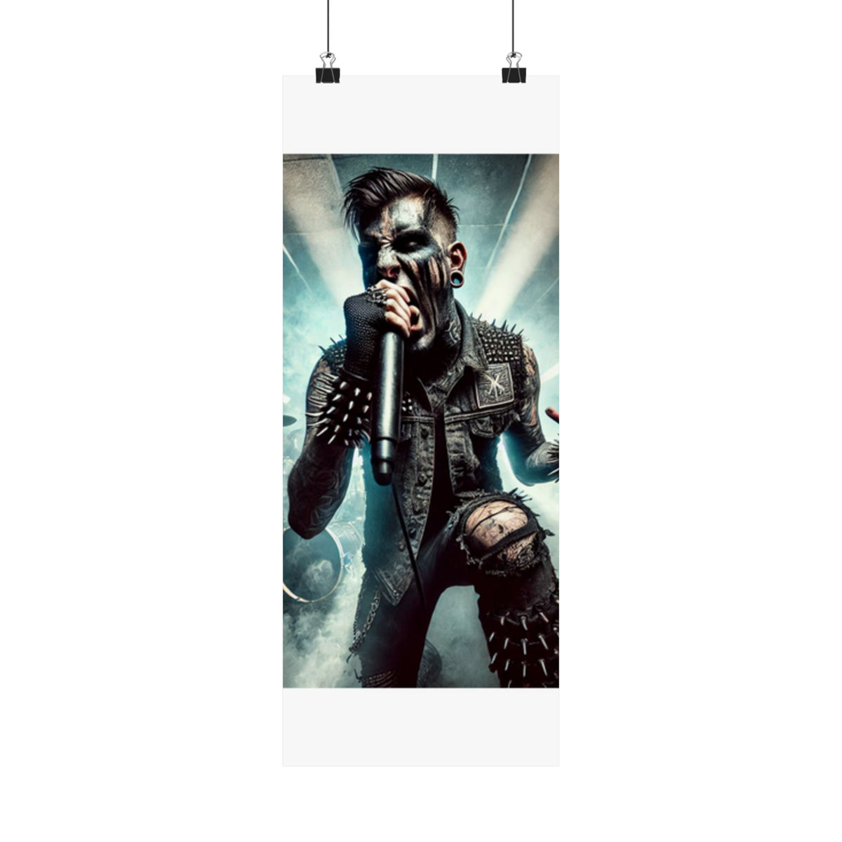 Punk Rock Vocalist Stage Energy Music Room Poster