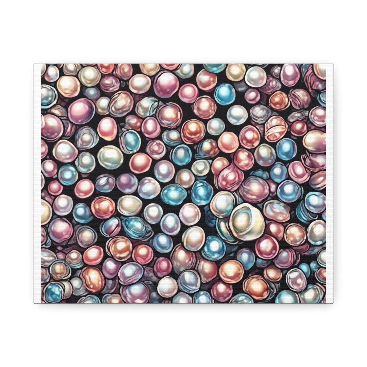Pearl Bubble Pattern Abstract Gift Art Canvas
