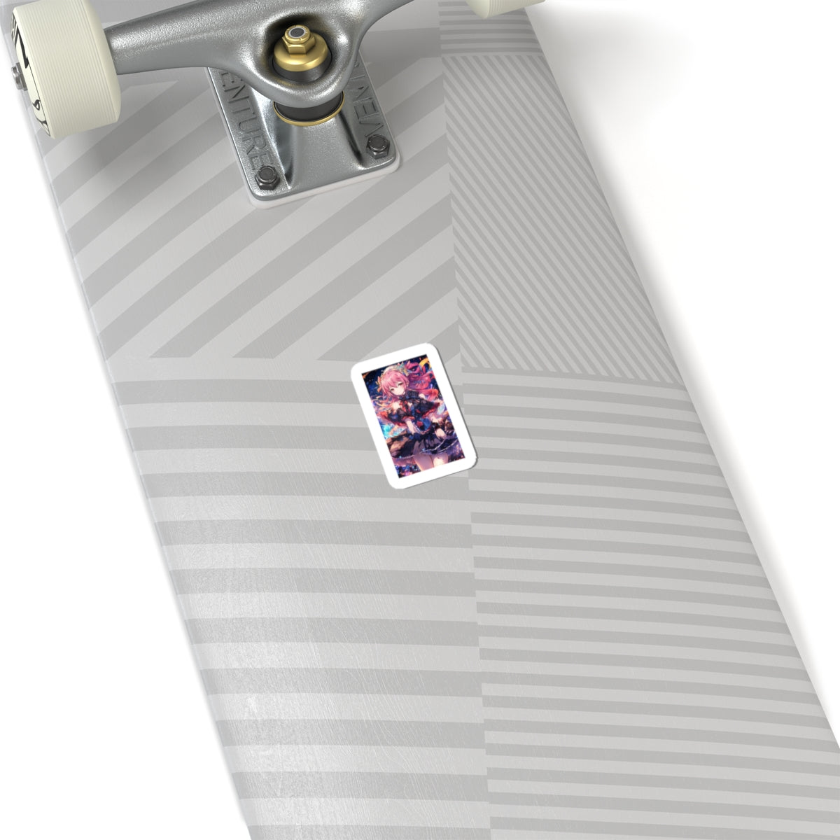 Pink Haired Fantasy Heroine Anime Portrait Sticker