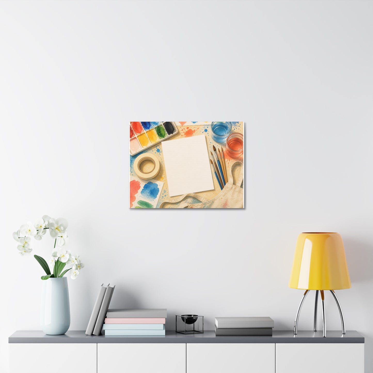 Bright Watercolor Painting Hobby Art Canvas Art