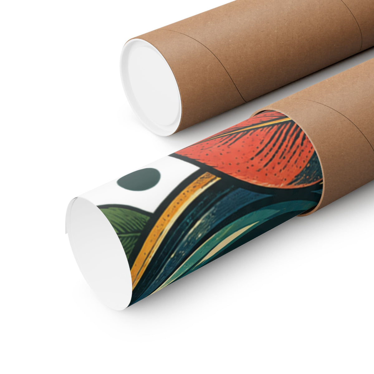 Retro Binoculars and Botanical Birdwatching Art Poster