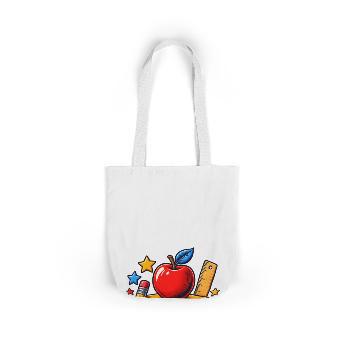 Retro School Books Apple Teacher Appreciation Tote Bag