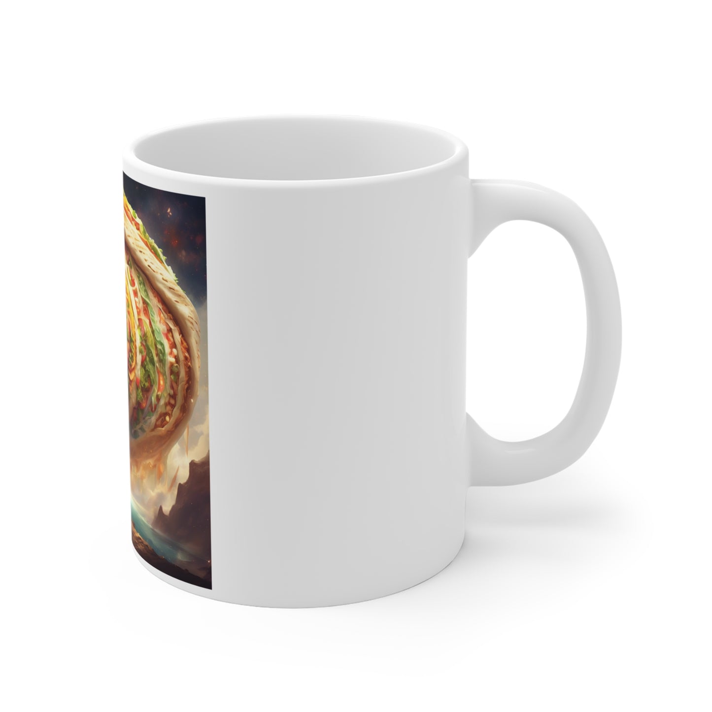 Cosmic Taco Portal Surreal Food Fantasy Art Coffee Mug