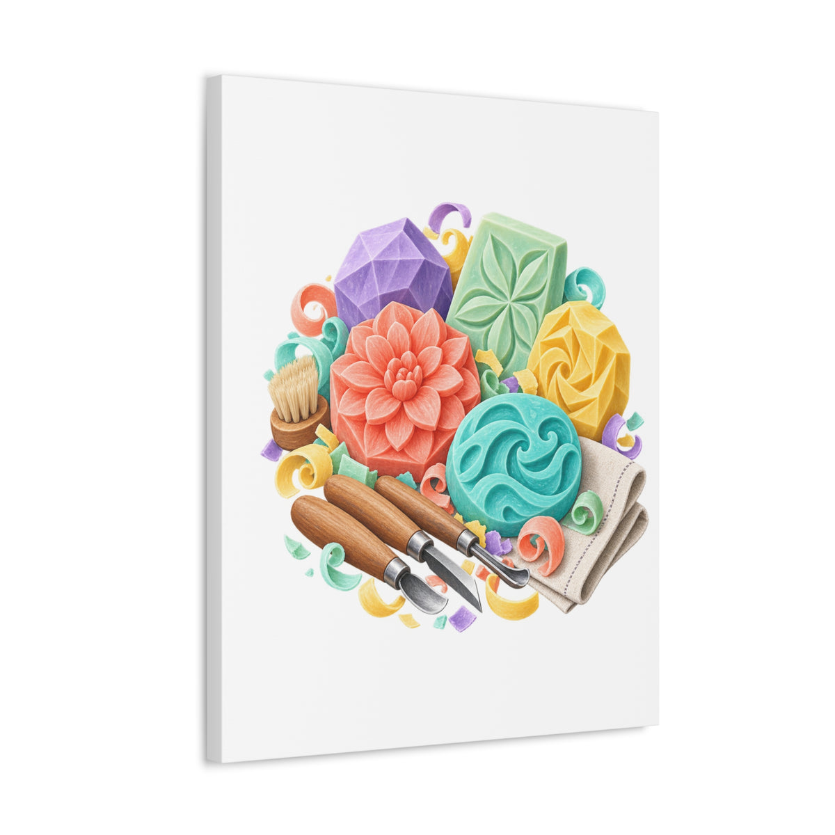 Colorful Soap Carving Workshop Canvas