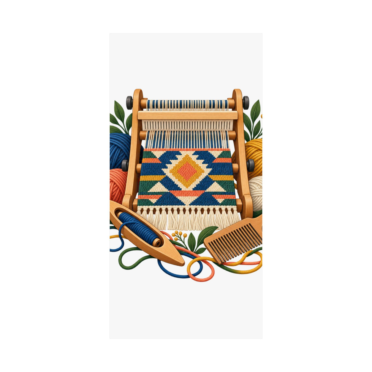 Geometric Hand Weaving Workshop Poster