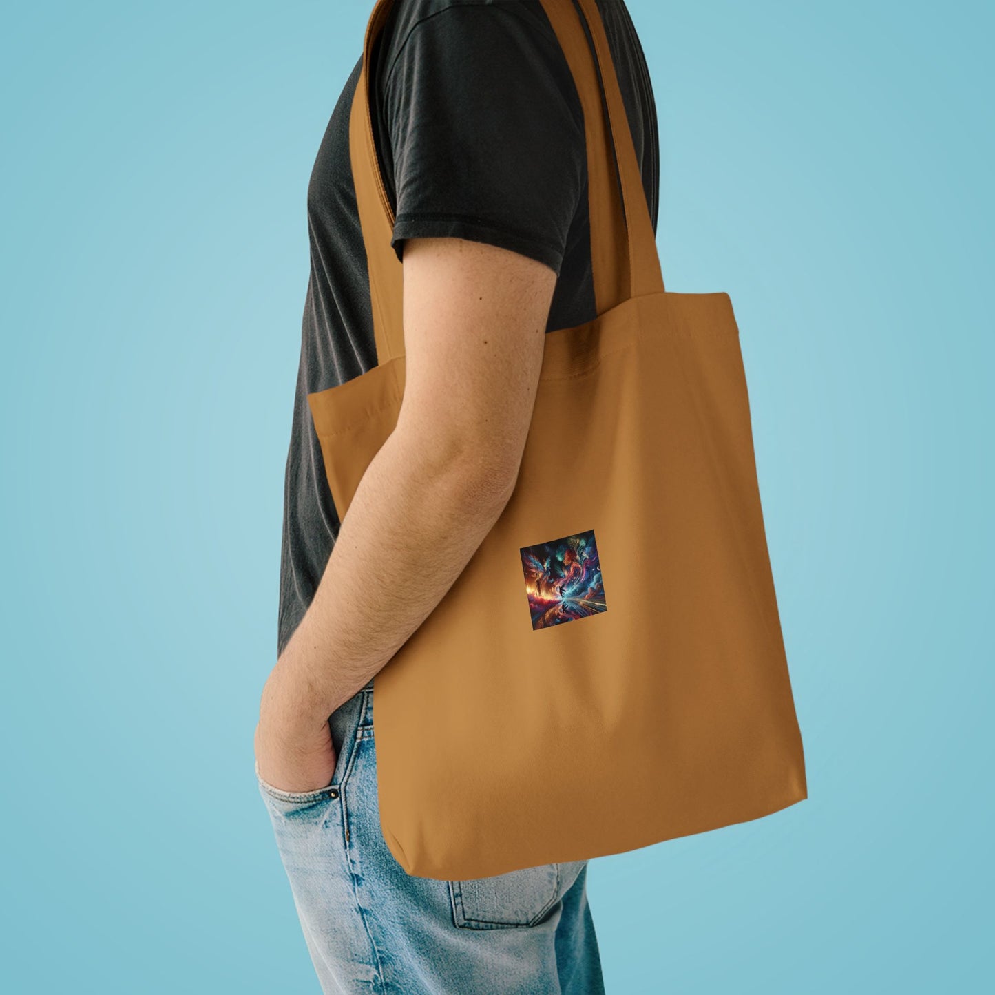 Cosmic Aurora Dancer Dreamscape Celestial Art Tote Bag