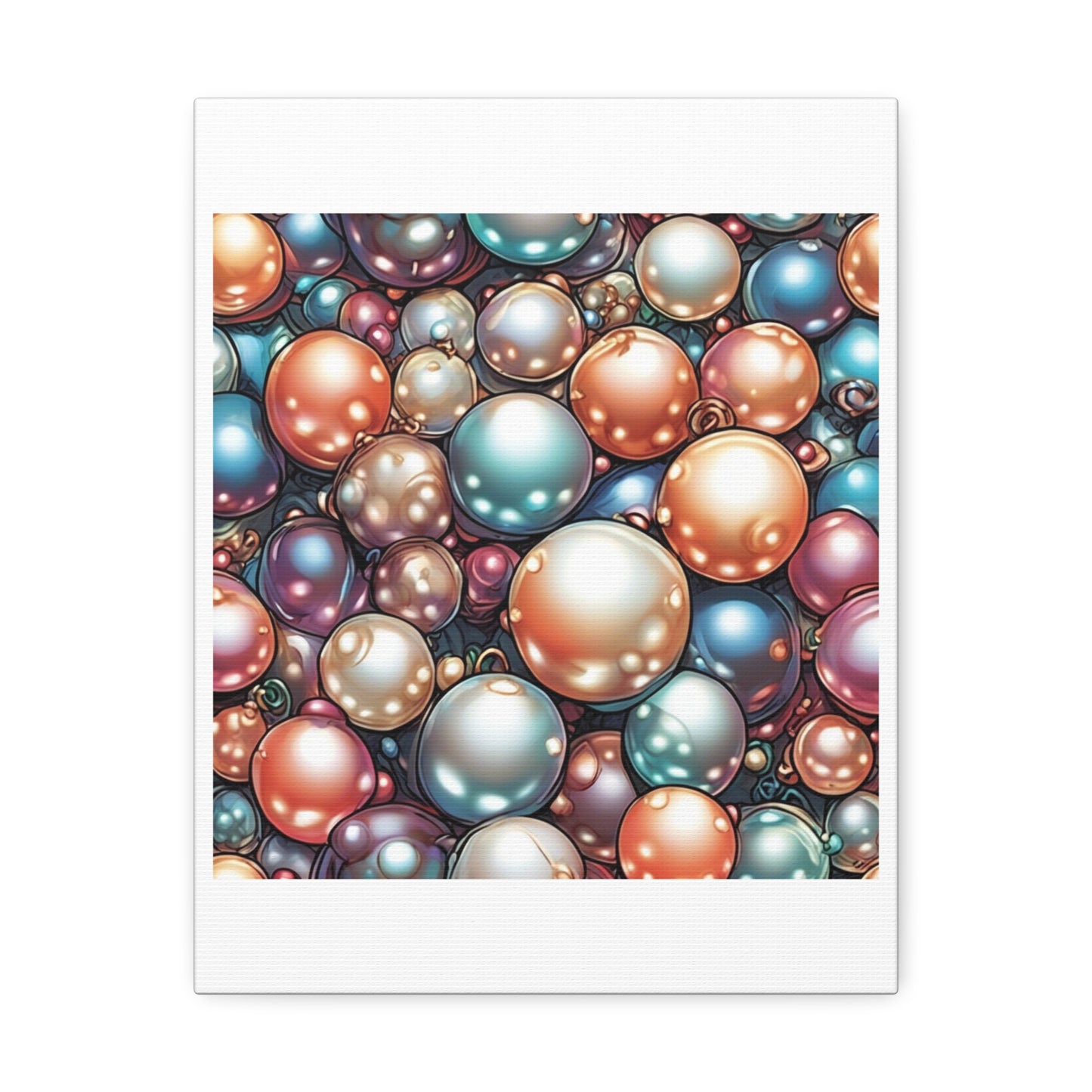 Glossy Orb Marble Abstract Gift Art Canvas