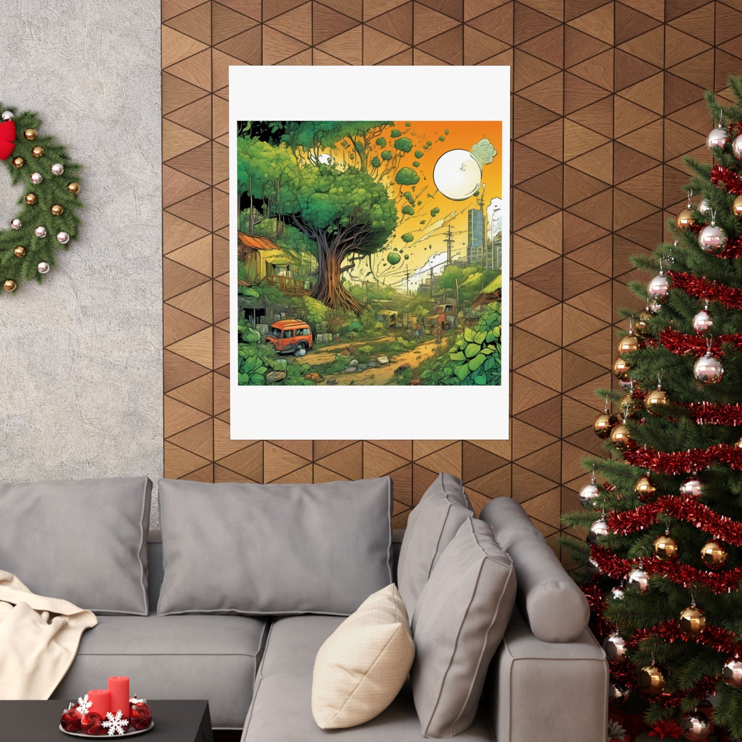Cottage Road Landscape Nature Gift Art Poster