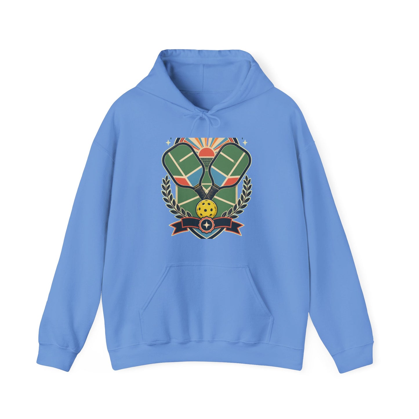 Retro Pickleball Court Club Sport Hoodie