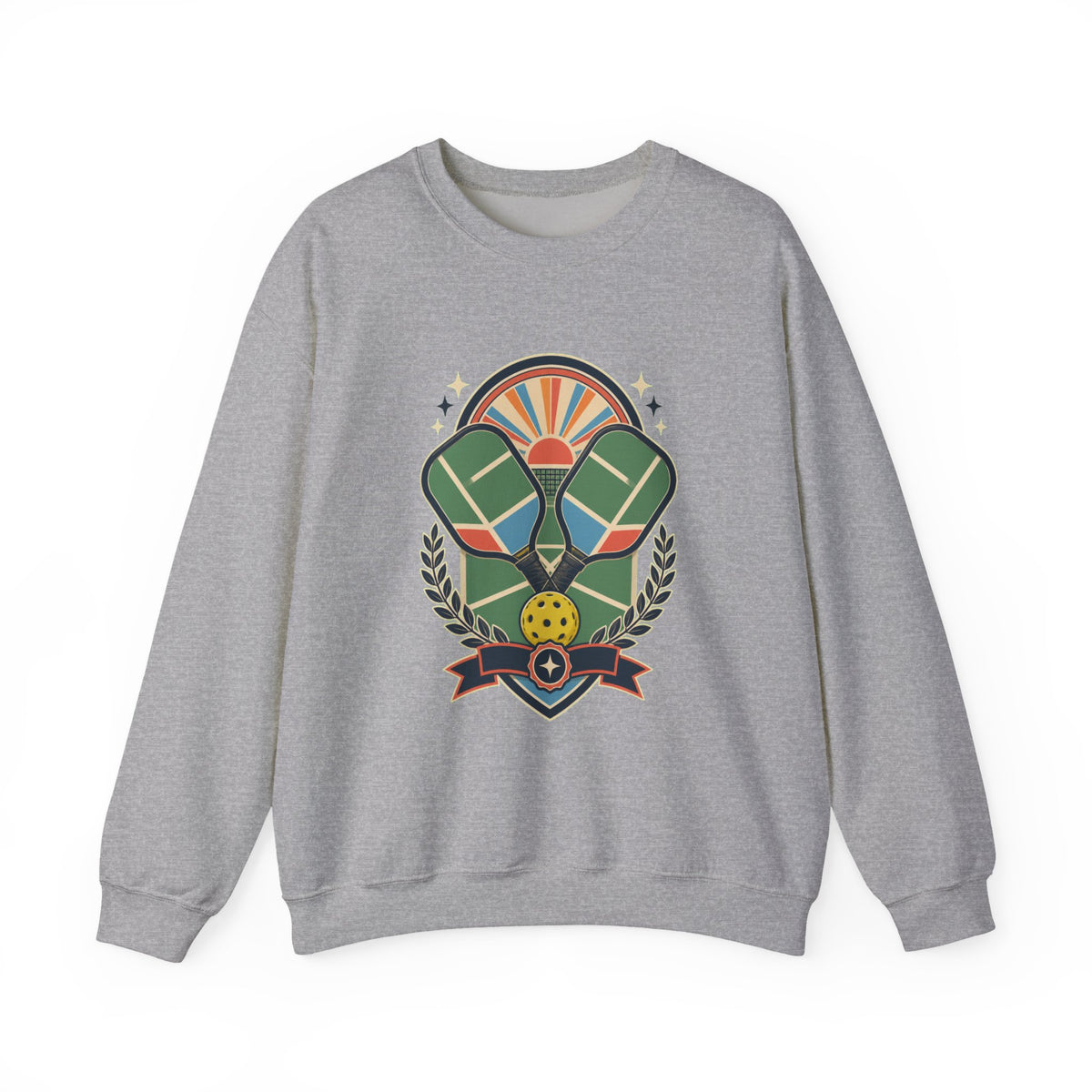 Retro Pickleball Court Club Sport Sweatshirt