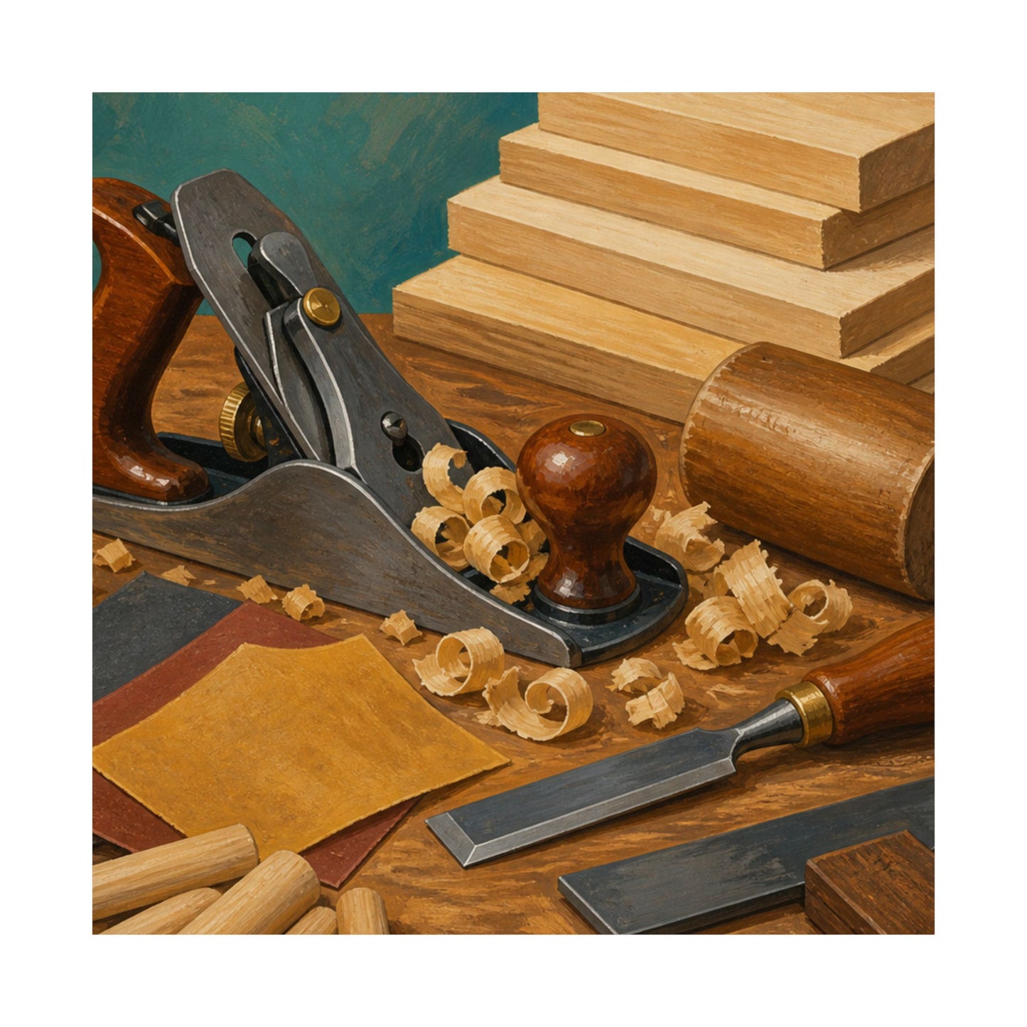 Classic Woodworking Tools Hobby Poster