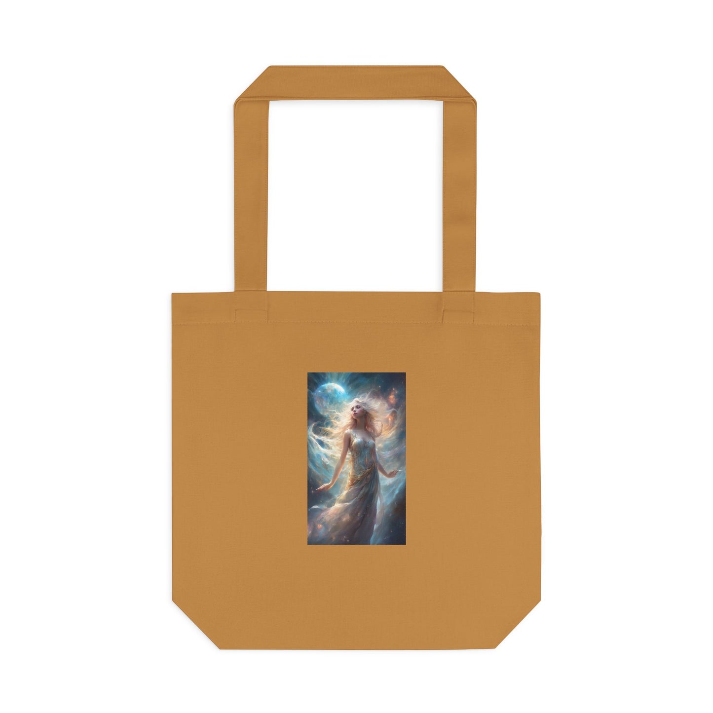 Moonlit Celestial Maiden Fantasy Portrait Tote Bag