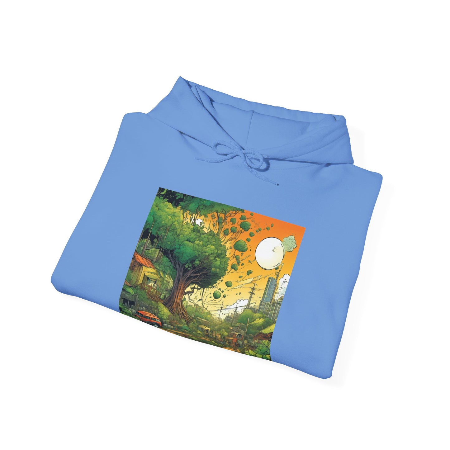 Cottage Road Landscape Nature Gift Art Hoodie