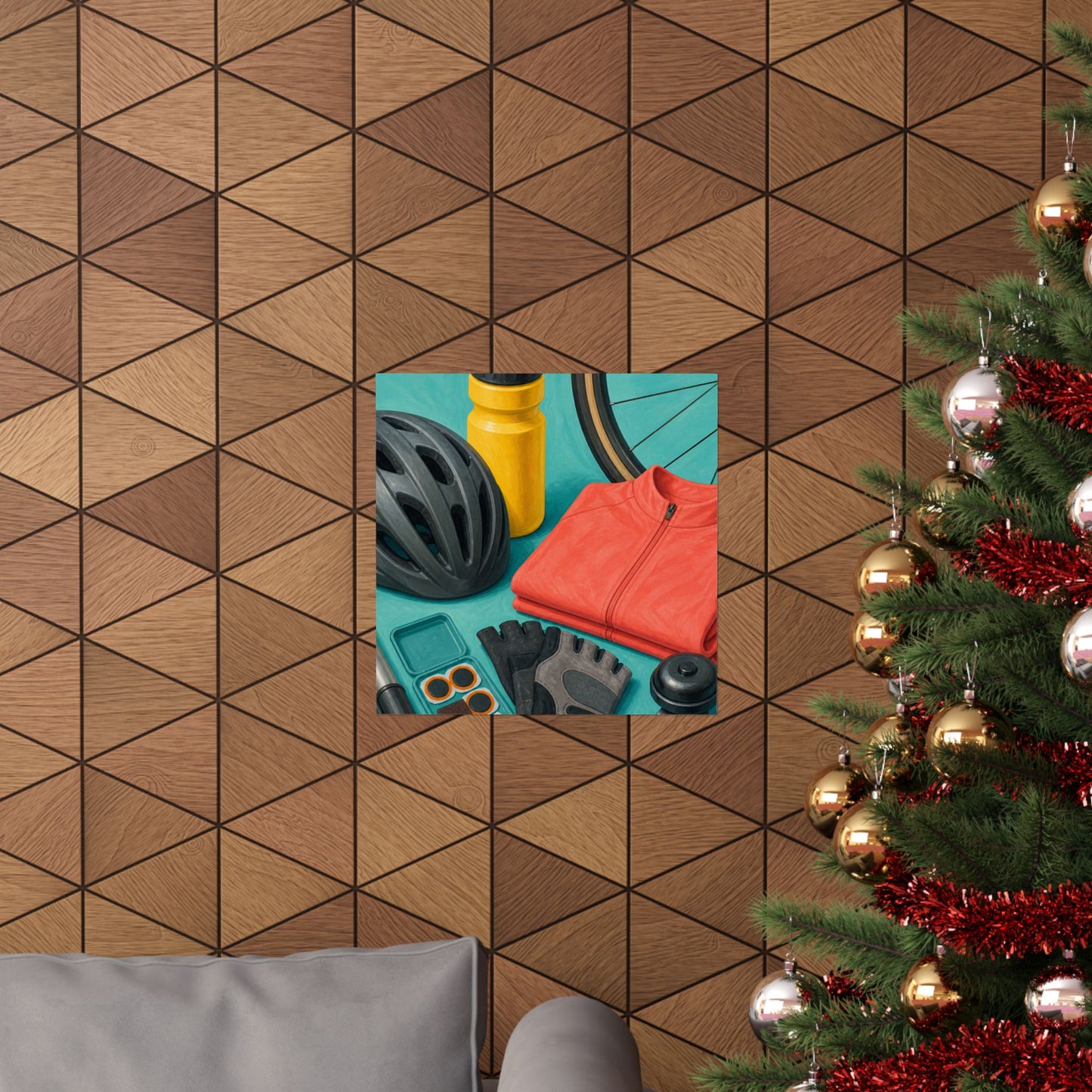 Colorful Cycling Gear Hobby Poster