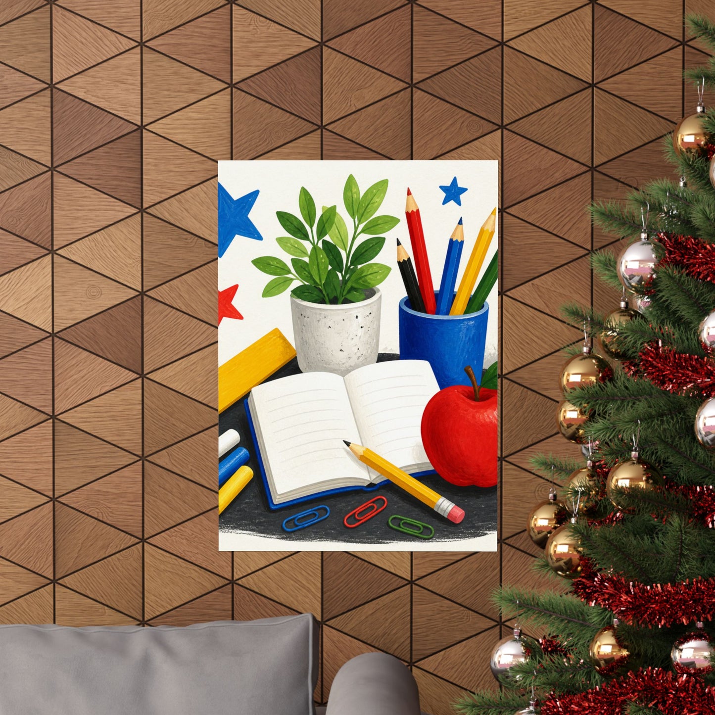 Colorful Classroom Supplies Teacher Appreciation Poster