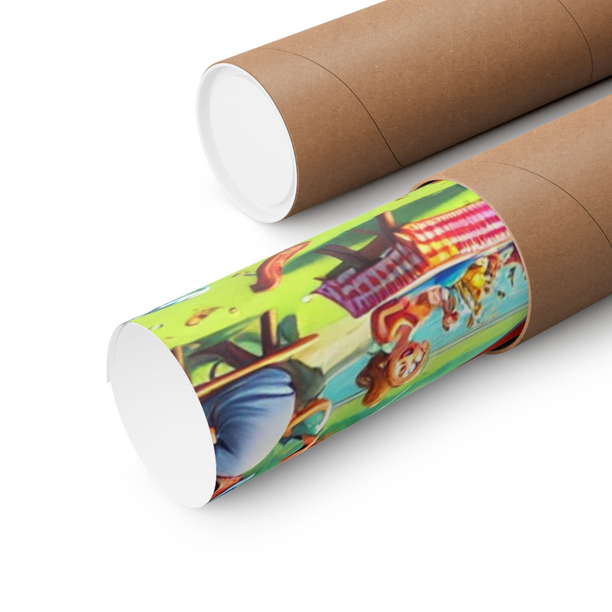 Chaotic Picnic Duck Funny Summer Wall Art Poster