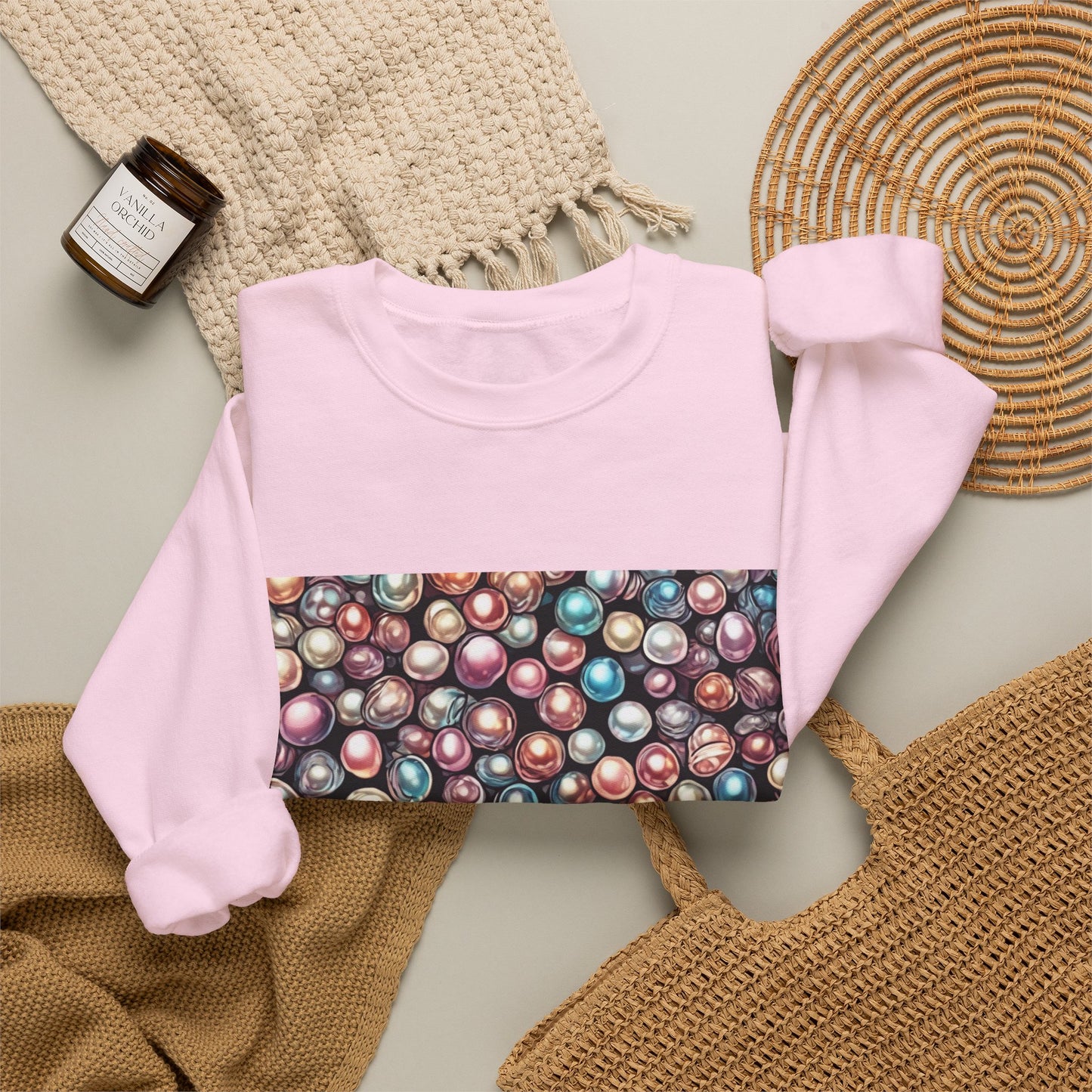 Pearl Bubble Pattern Abstract Gift Art Sweatshirt