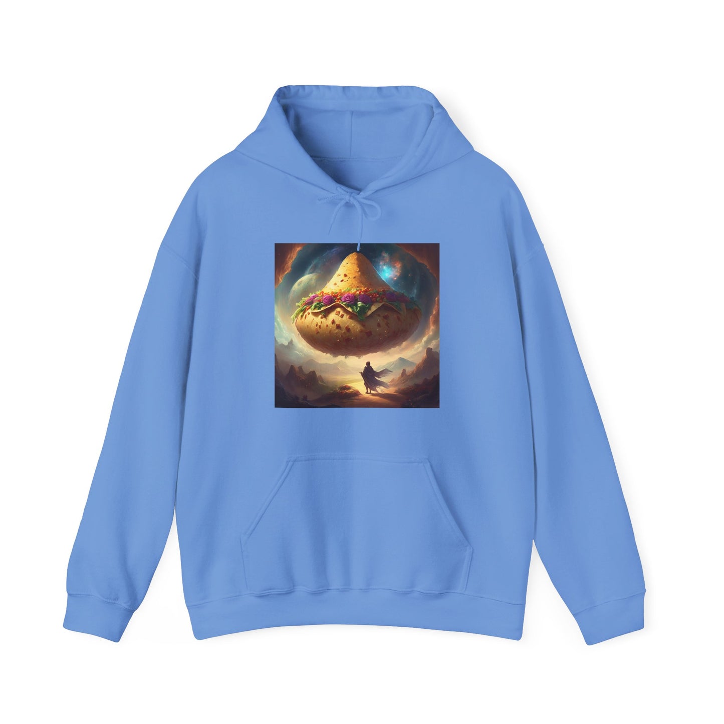 Cosmic Taco Planetoid Surreal Food Fantasy Art Hoodie