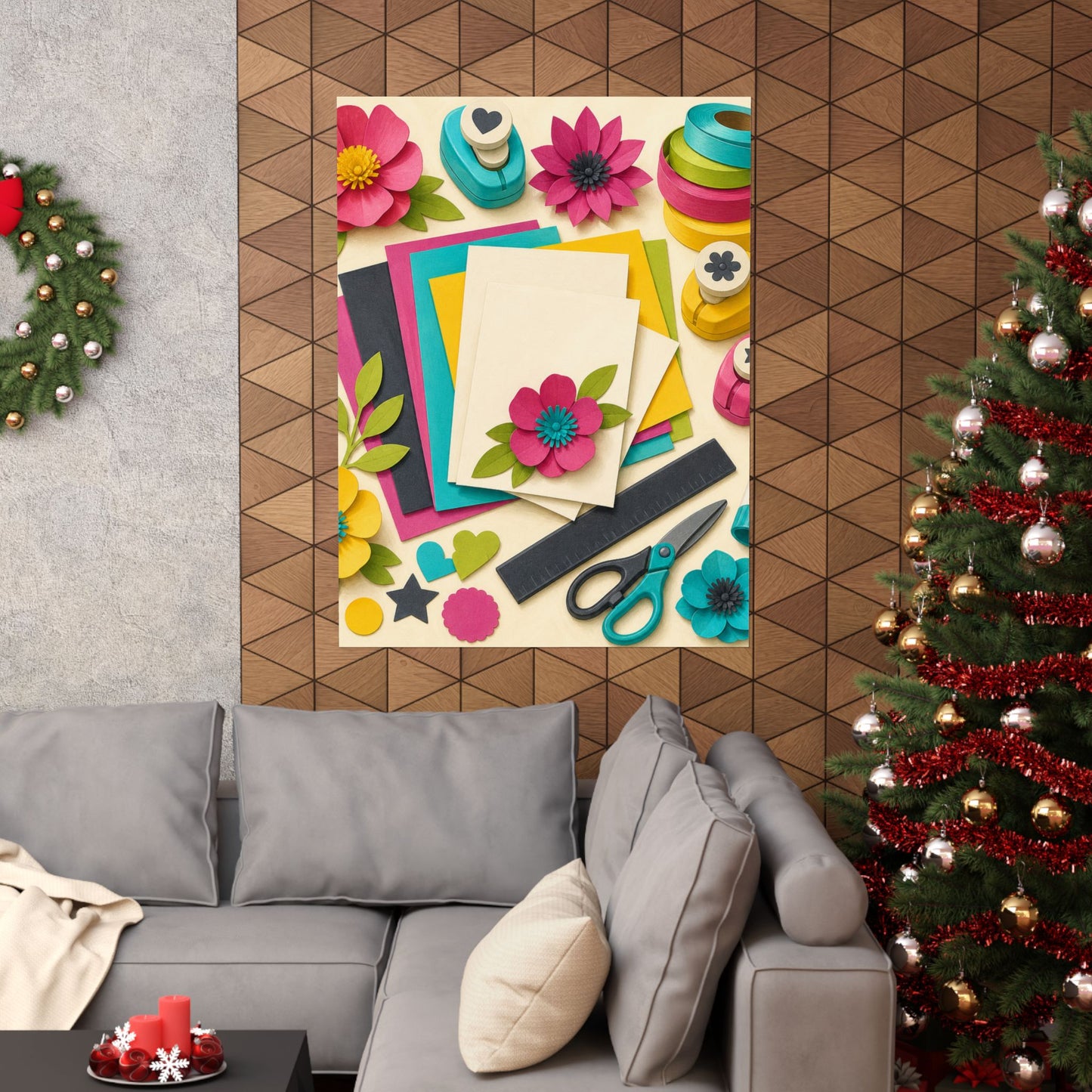 Bright Paper Crafting Hobby Poster