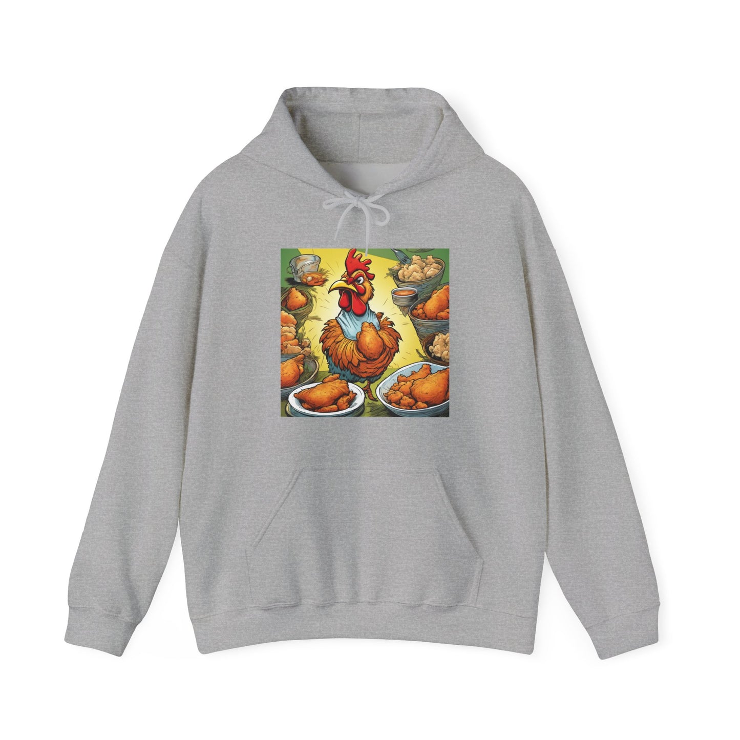 Funny Chicken Fried Food Comfort Food Art Hoodie