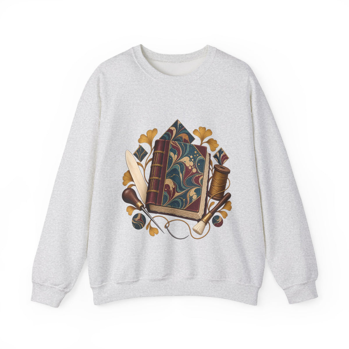 Traditional Marbled Bookbinding Workshop Sweatshirt