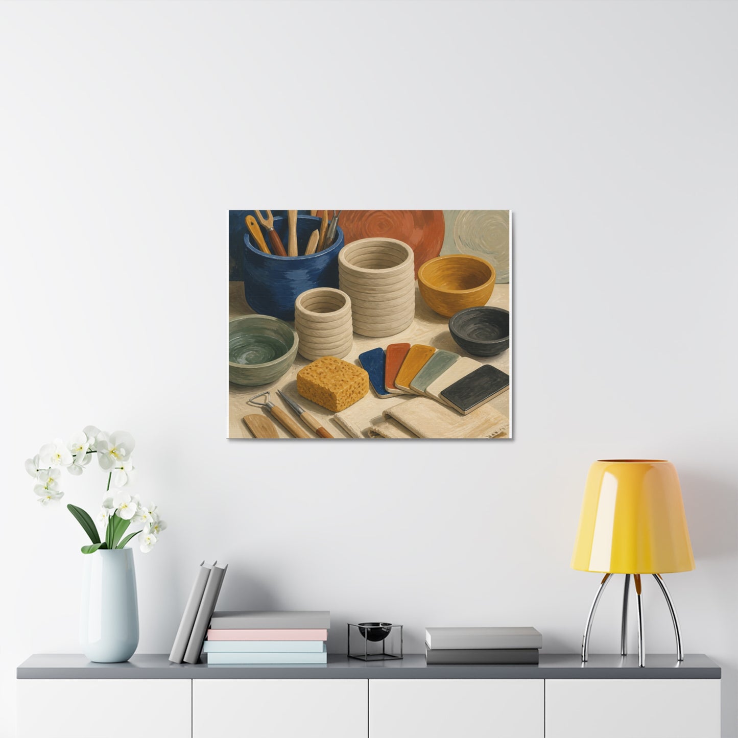 Handbuilt Ceramics Studio Art Canvas Art