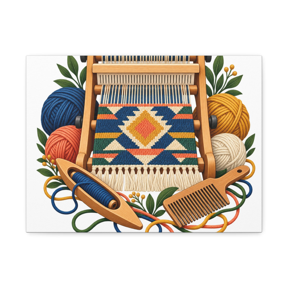 Geometric Hand Weaving Workshop Canvas