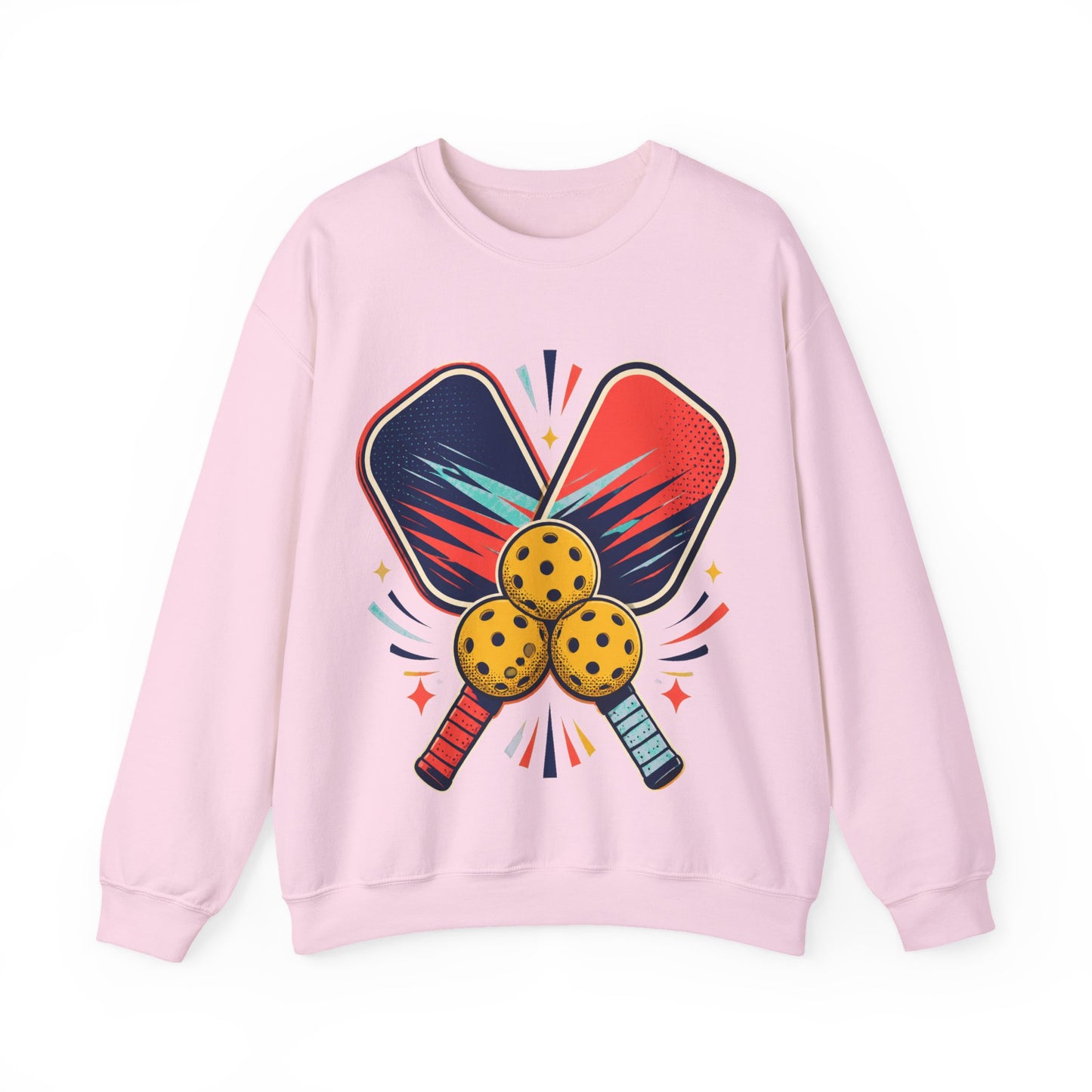 Retro Pickleball Paddles Recreational Sports Sweatshirt