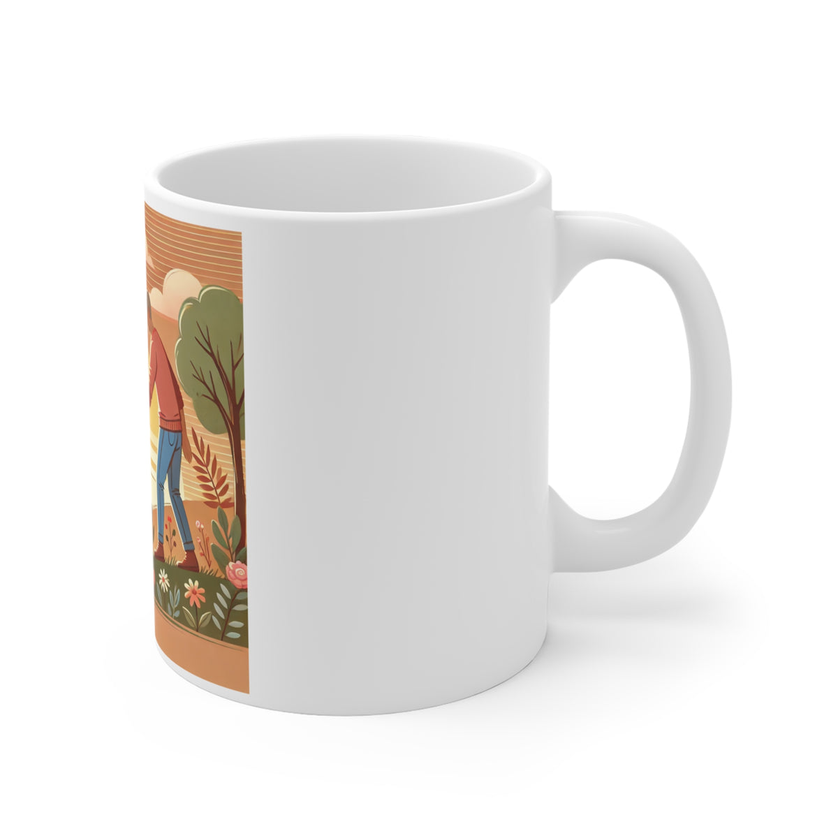 Helping Hands Sunset Garden Coffee Mug