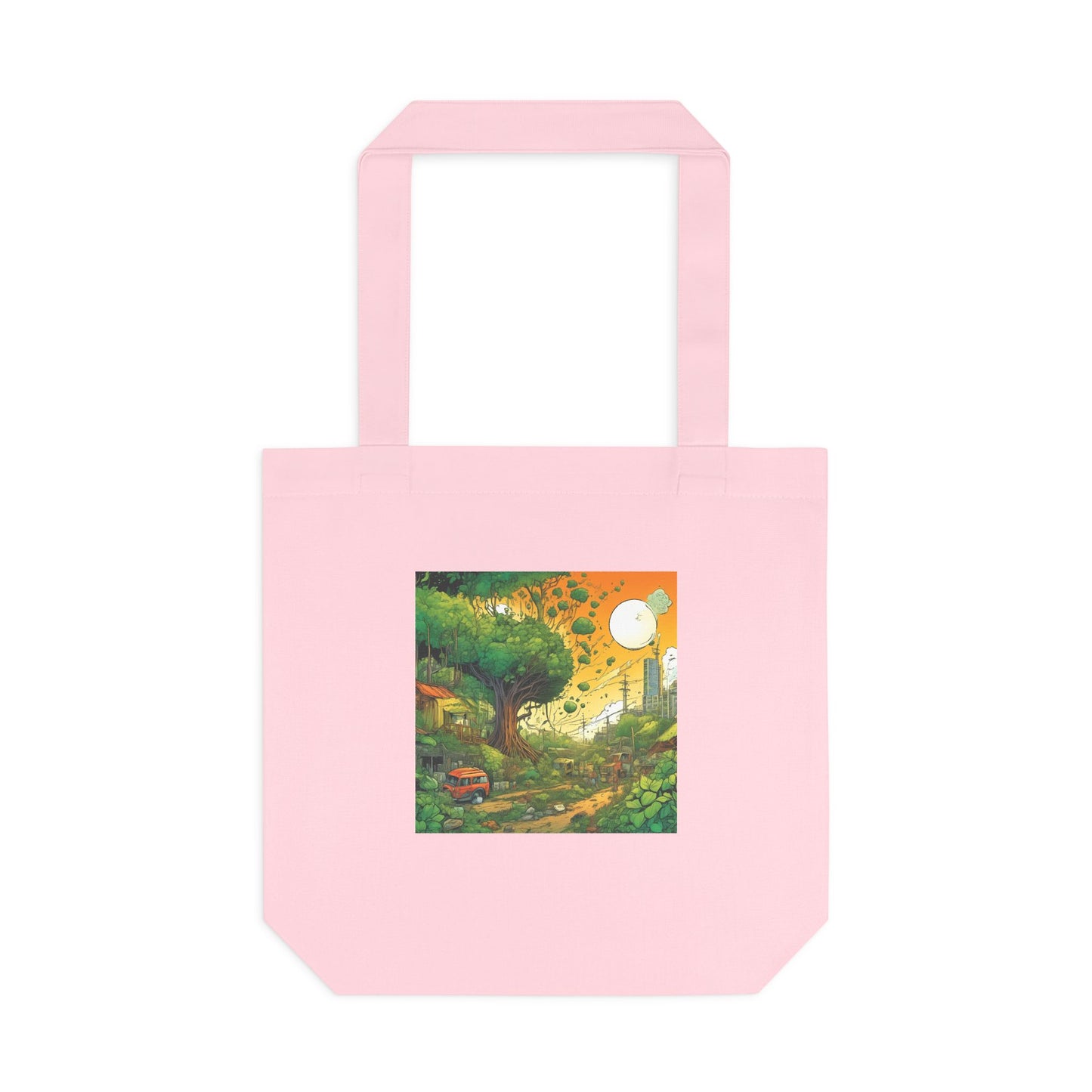 Cottage Road Landscape Nature Gift Art Tote Bag