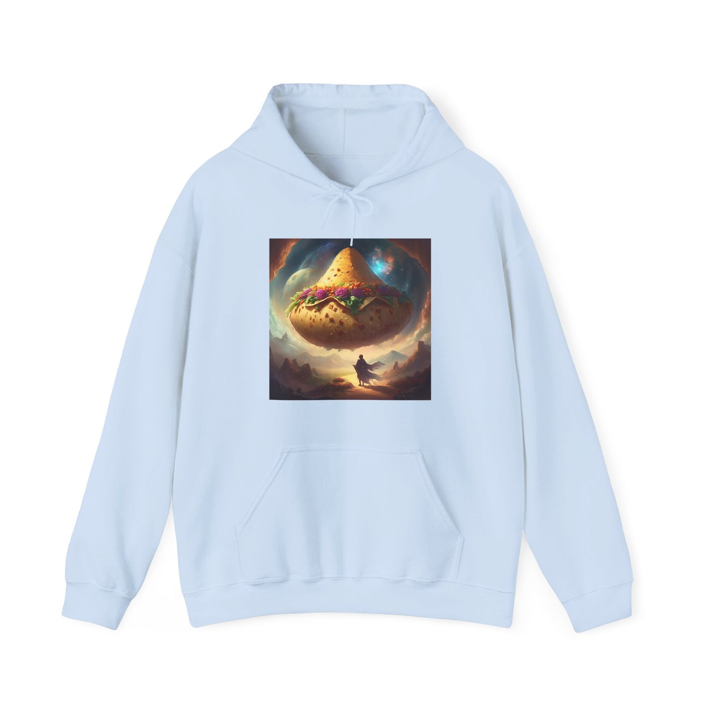 Cosmic Taco Planetoid Surreal Food Fantasy Art Hoodie