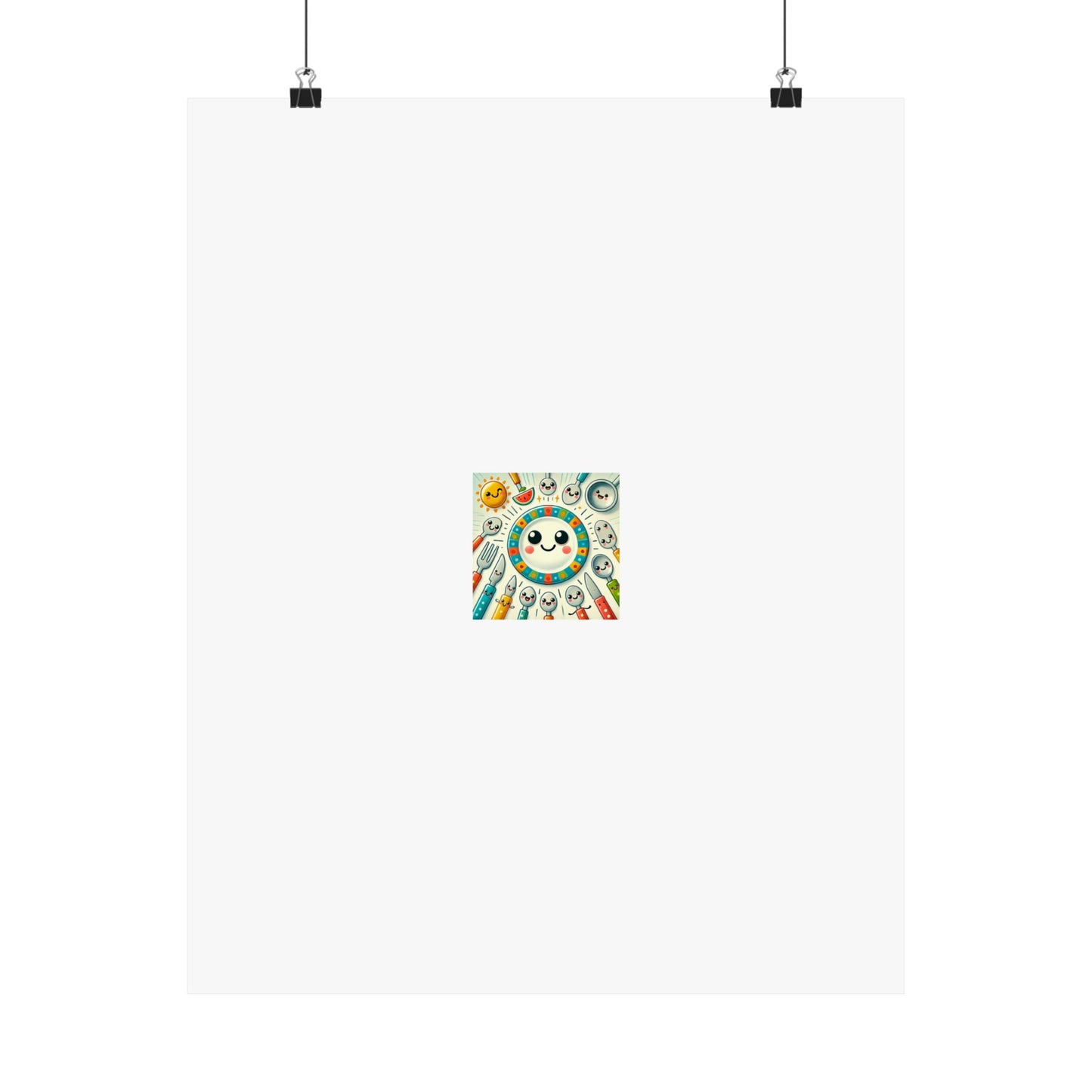 Happy Little Kitchen Club Kawaii Food Poster Kitchen Wall Art Decor