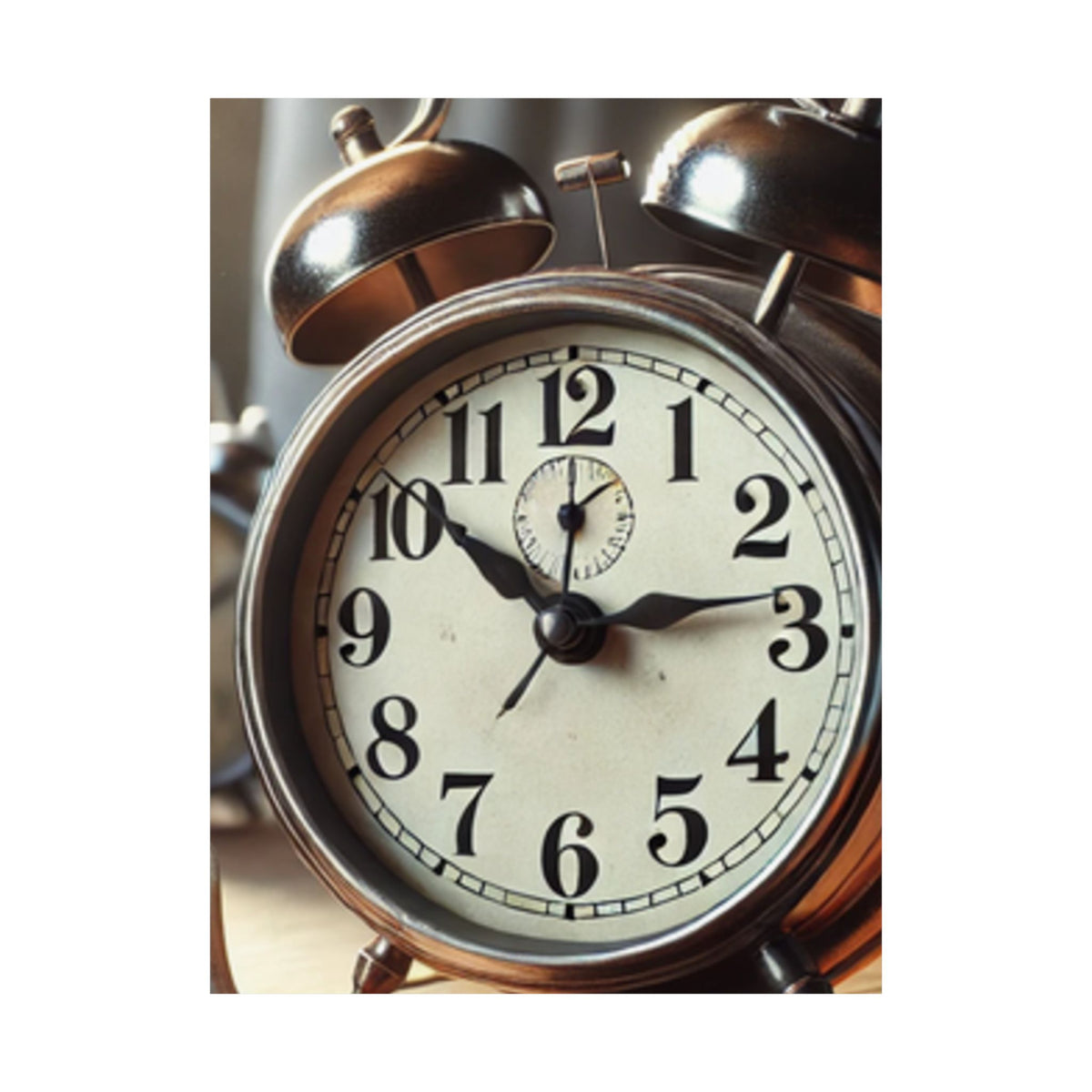 Vintage Alarm Clock Morning Routine Classic Clock Poster