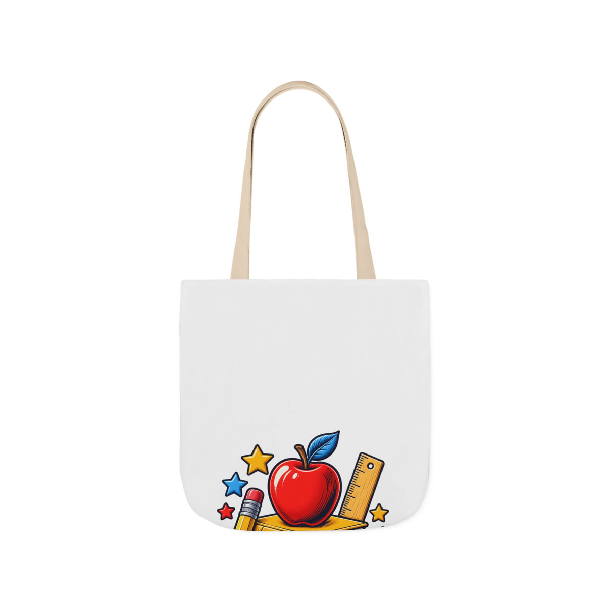 Retro School Books Apple Teacher Appreciation Tote Bag