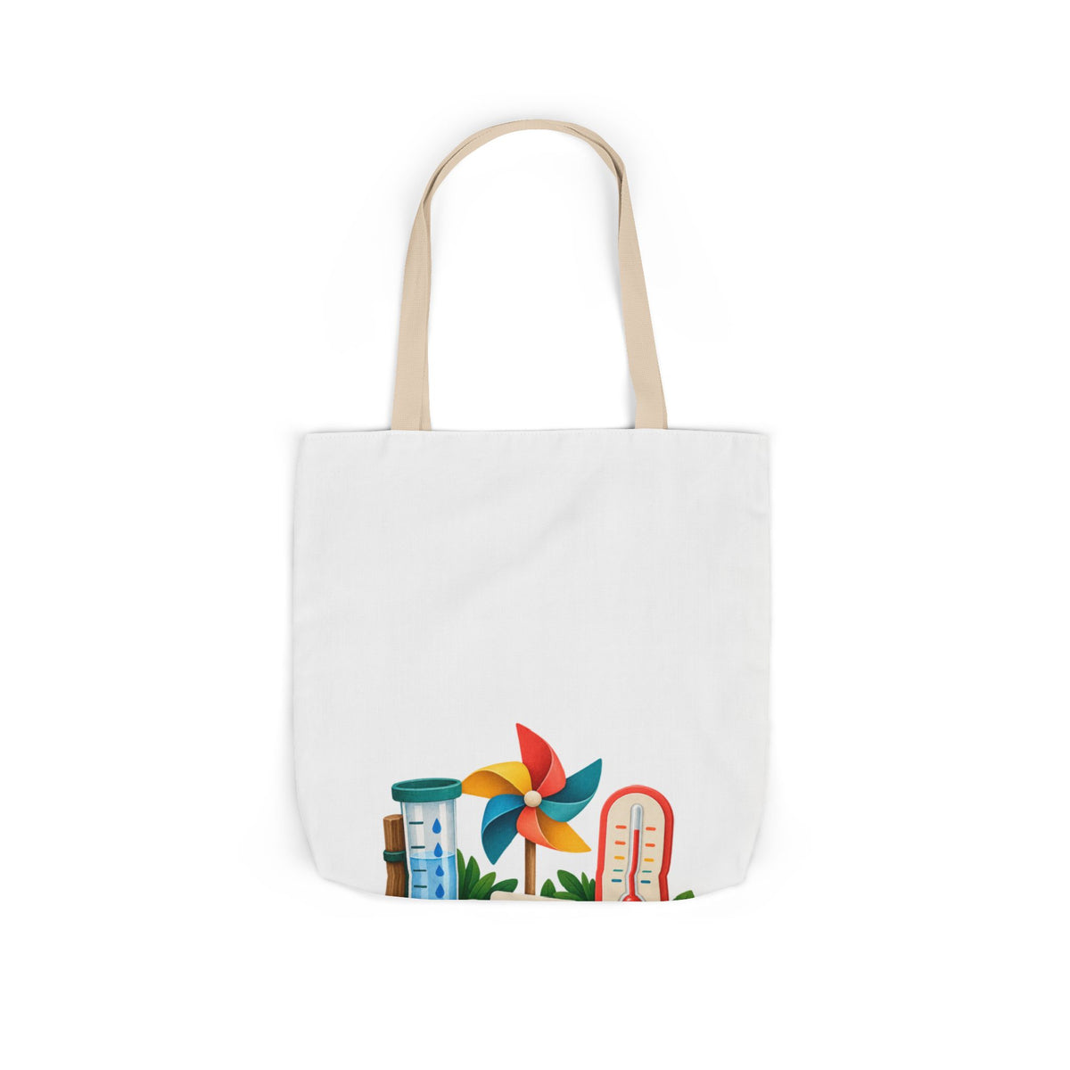 Colorful Backyard Weather Watching Kit Tote Bag