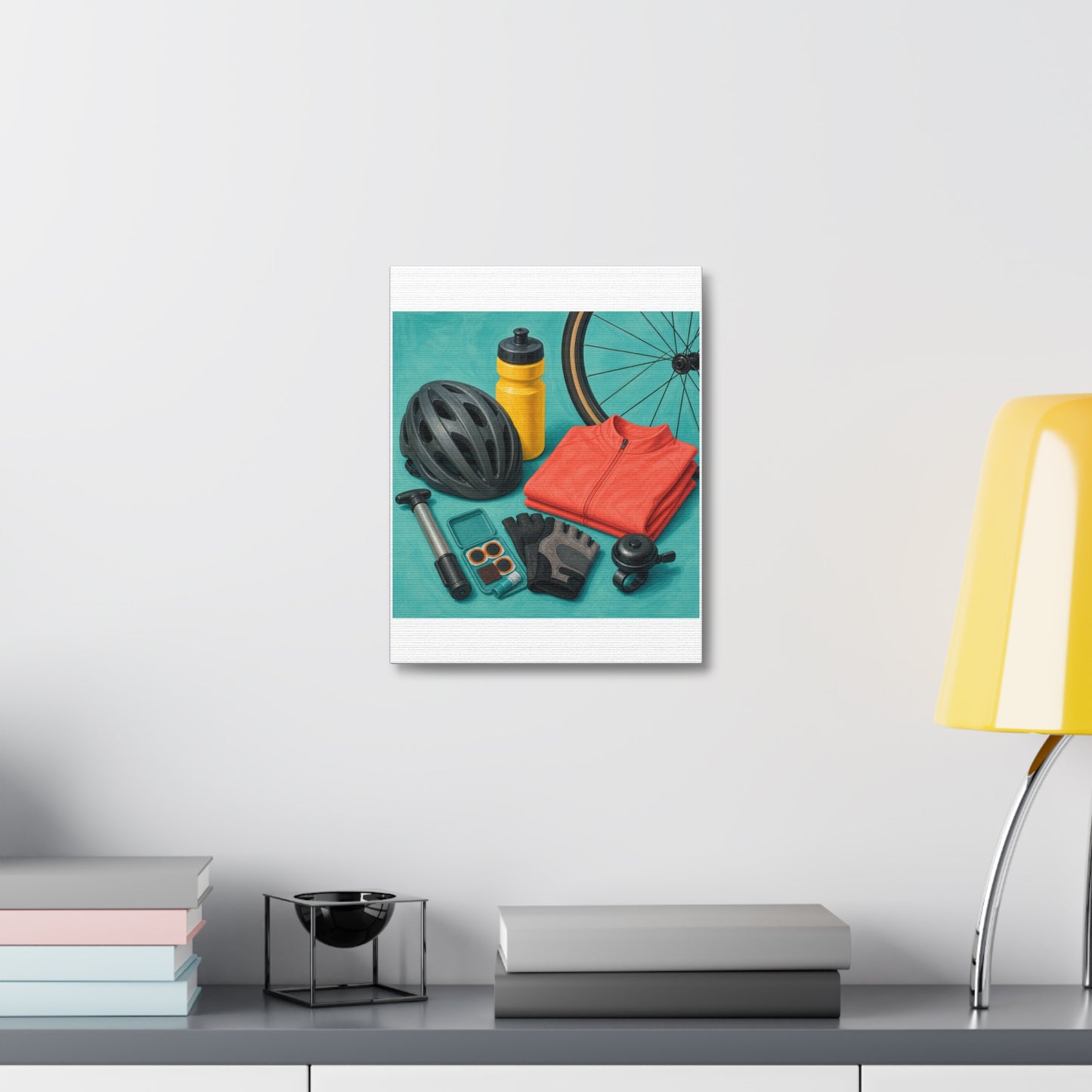 Colorful Cycling Gear Hobby Canvas Art