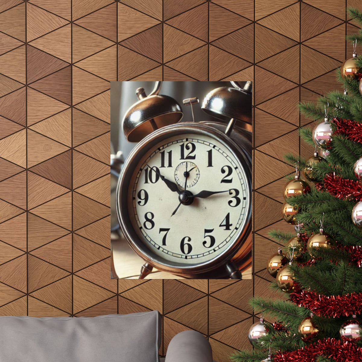 Vintage Alarm Clock Morning Routine Classic Clock Poster