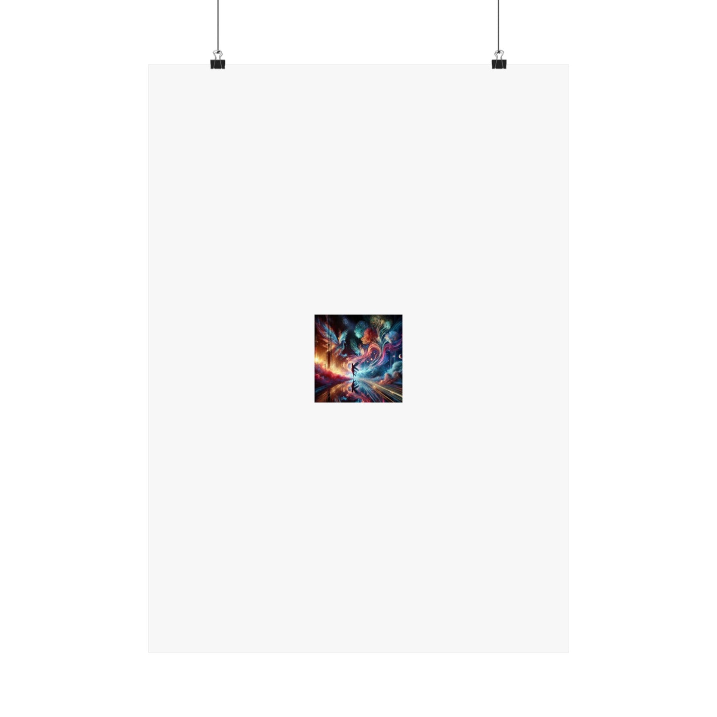 Cosmic Aurora Dancer Dreamscape Celestial Dance Poster