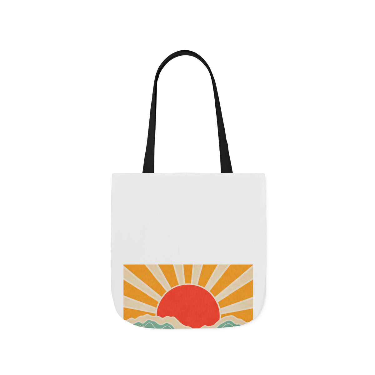 Topographic Sunrise Modern Outdoor Adventure Tote Bag