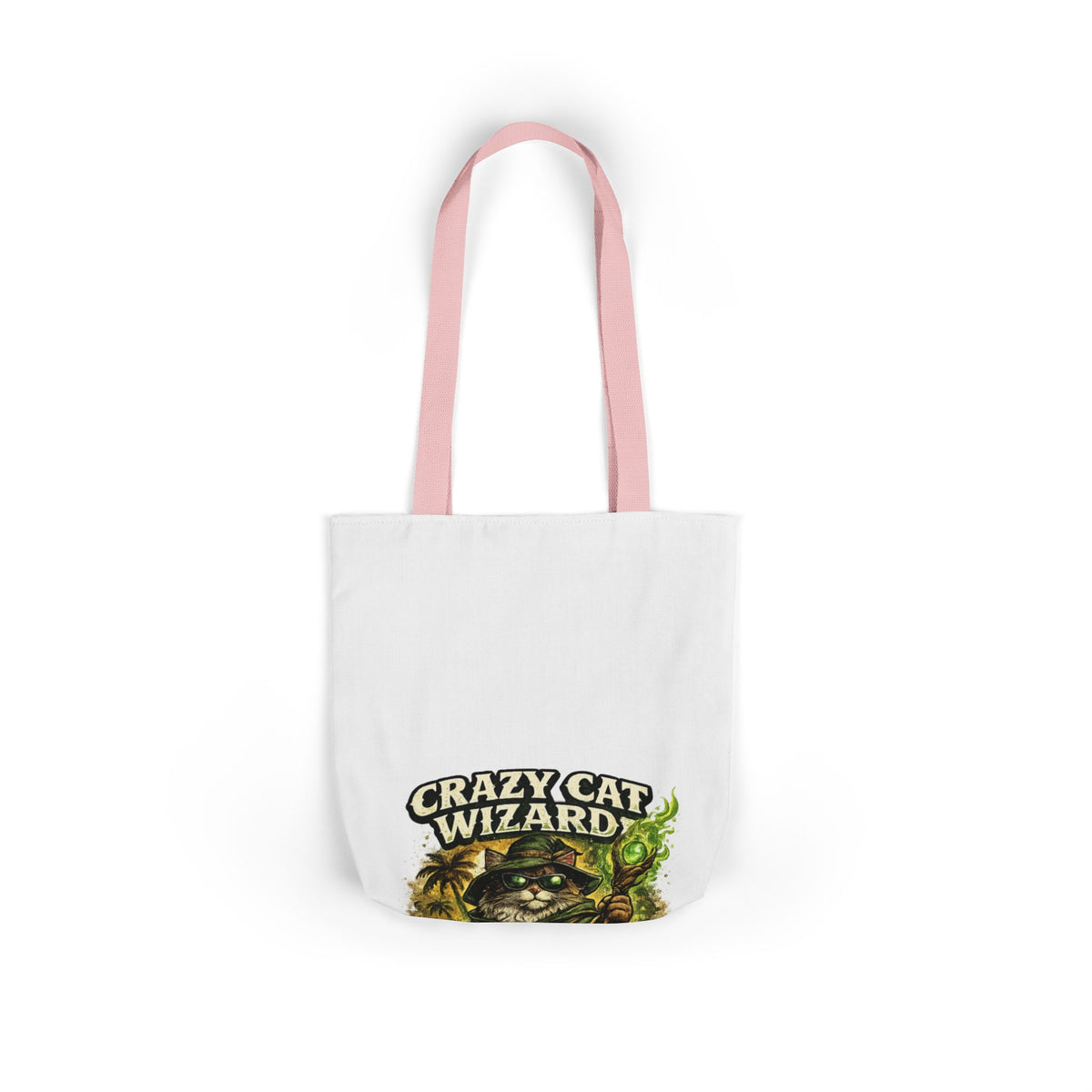 Crazy Cat Wizard Funny Fantasy Magic Tote Bag